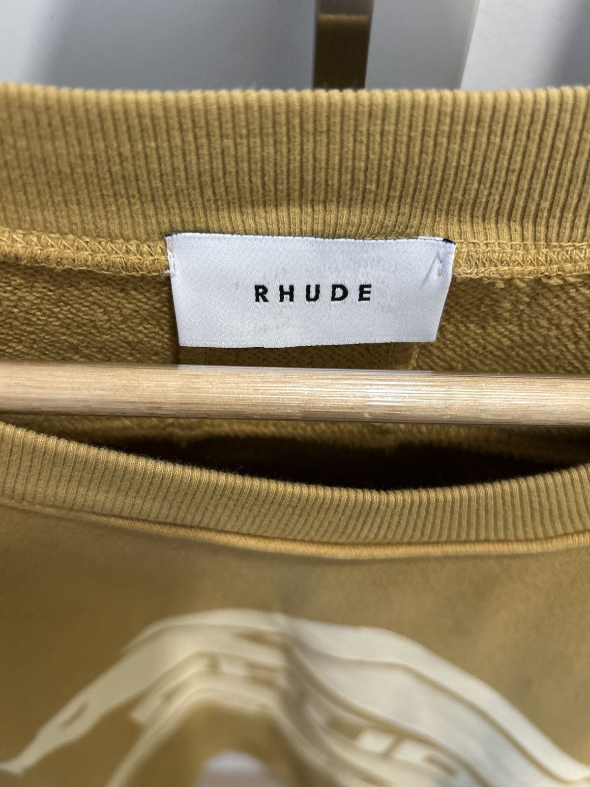 Rhude Rare Rhude Eagle Mustard Crewneck!! Size US M / EU 48-50 / 2 - 10 Thumbnail