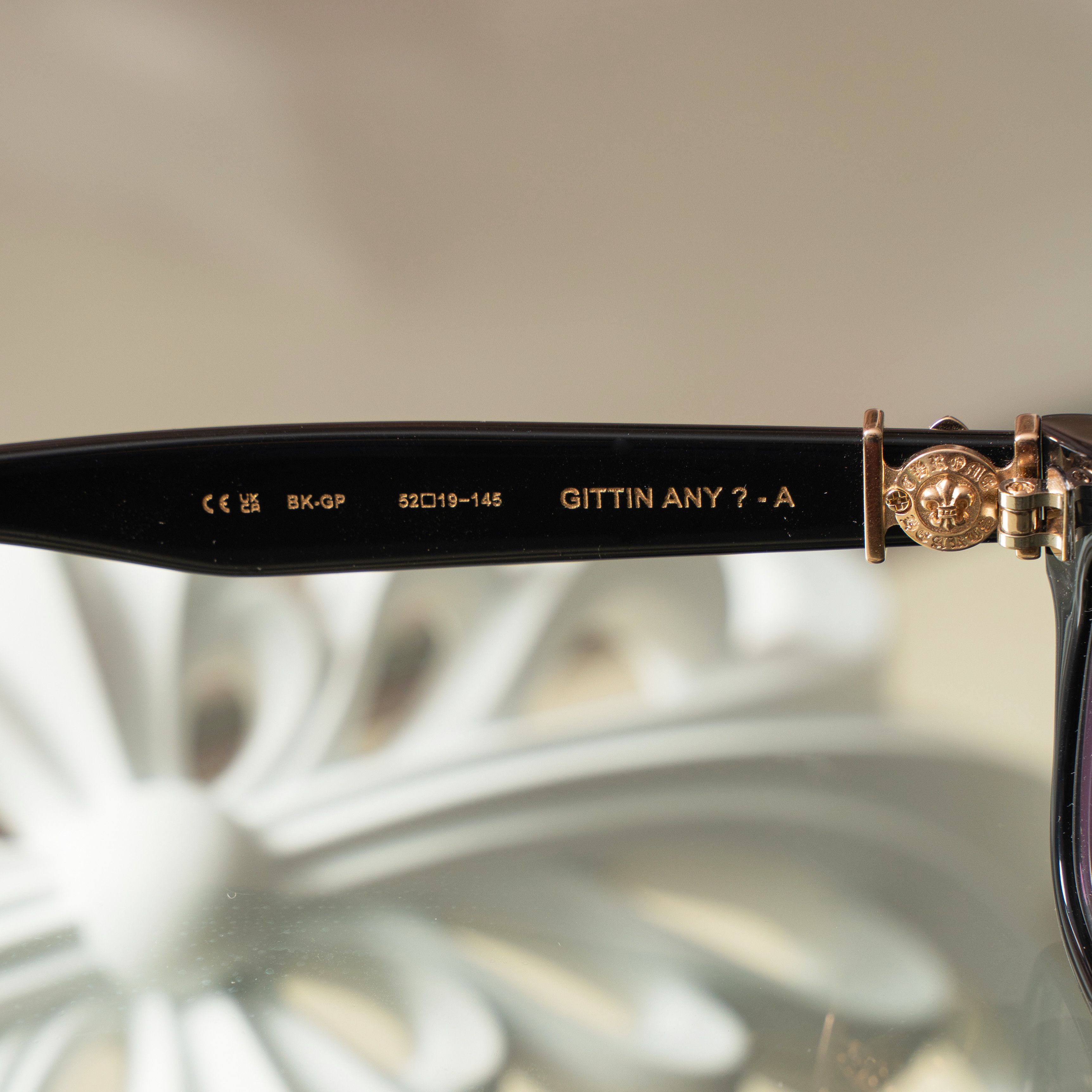 Chrome Hearts CHROME HEARTS GITTIN ANY? BLACK/GOLD PLATED Size ONE SIZE - 5 Thumbnail