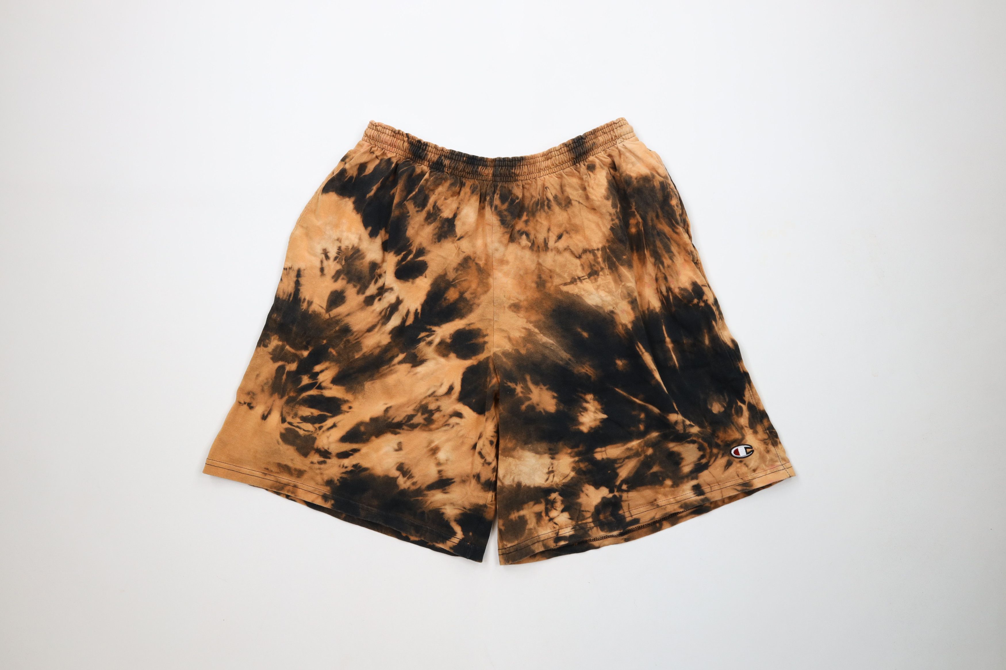 Champion × Vintage Vintage Champion Logo Acid Wash Above Knee Shorts Cotton Size US 36 / EU 52 - 1 Thumbnail