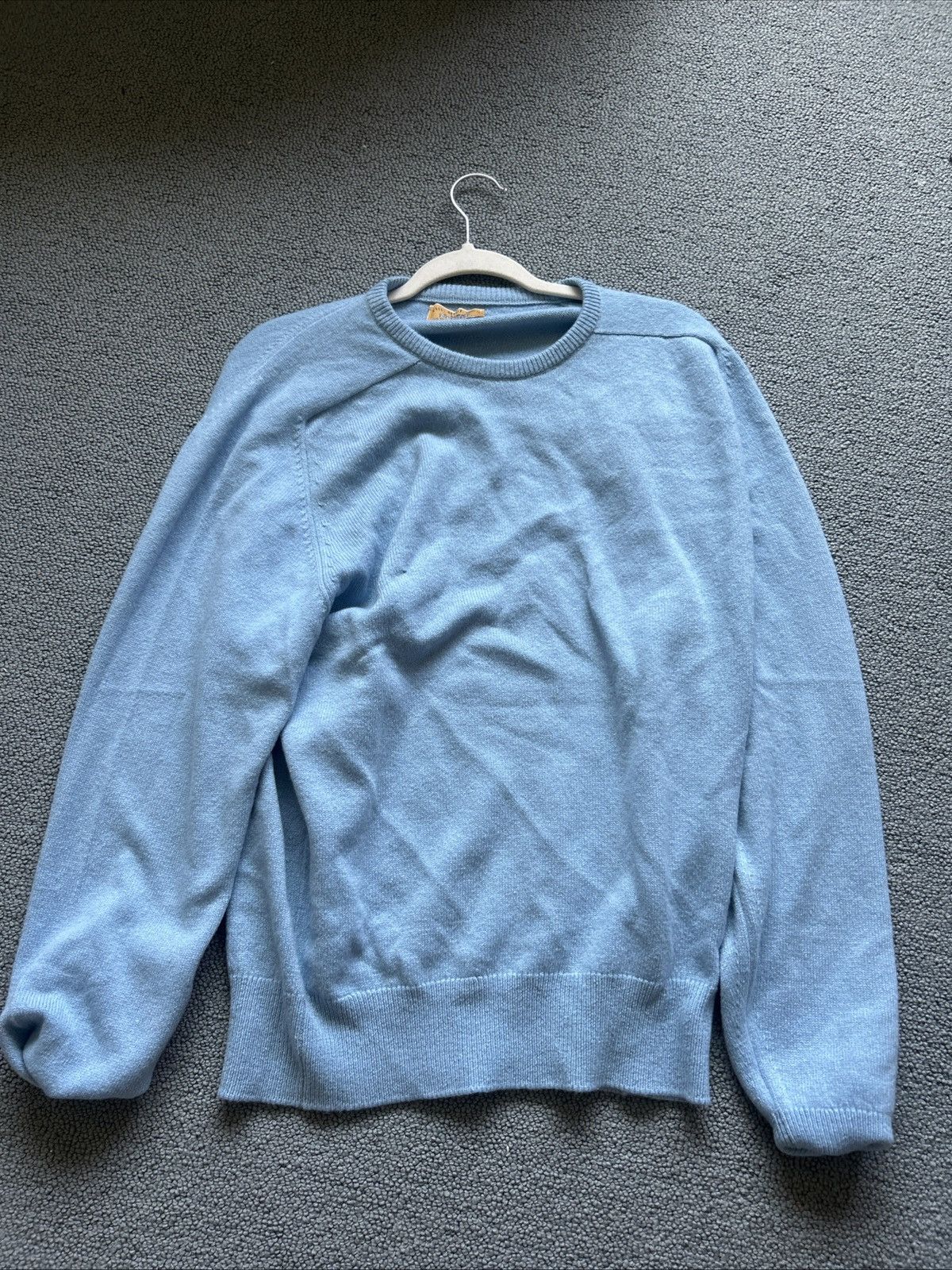 Vintage Baby Blue long sleeve sweater Crewneck Size US L / EU 52-54 / 3 - 1 Thumbnail
