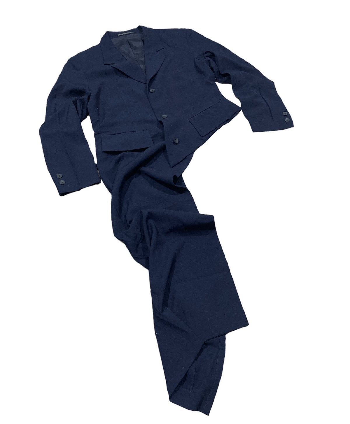 Yohji Yamamoto 🔥Sick🔥Yohji Yamamoto Asymetrical Runway Fashion Week Coat Size US S / EU 44-46 / 1 - 3 Thumbnail