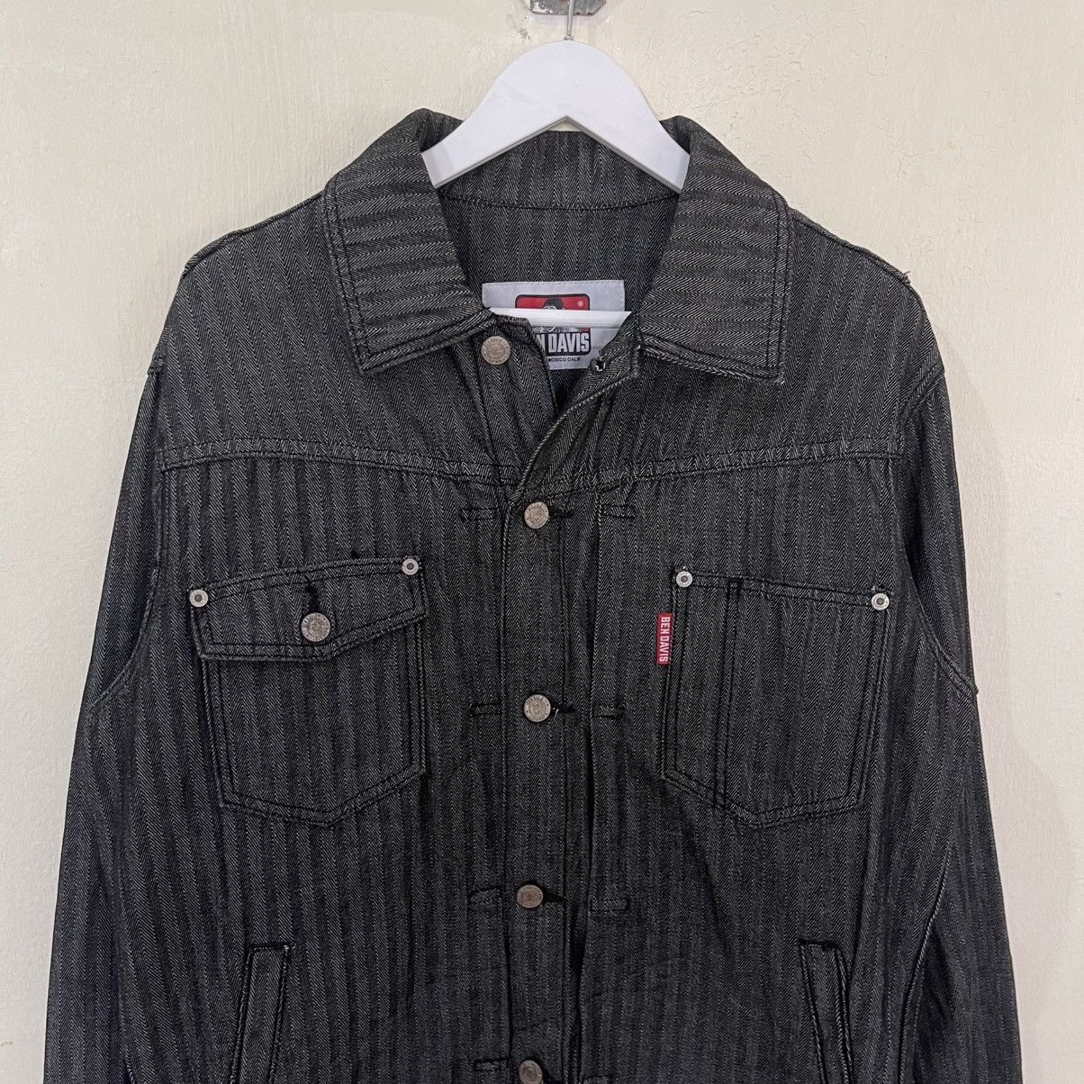 Ben Davis Vintage Ben Davis Herringbone Jacket Size US L / EU 52-54 / 3 - 2 Thumbnail