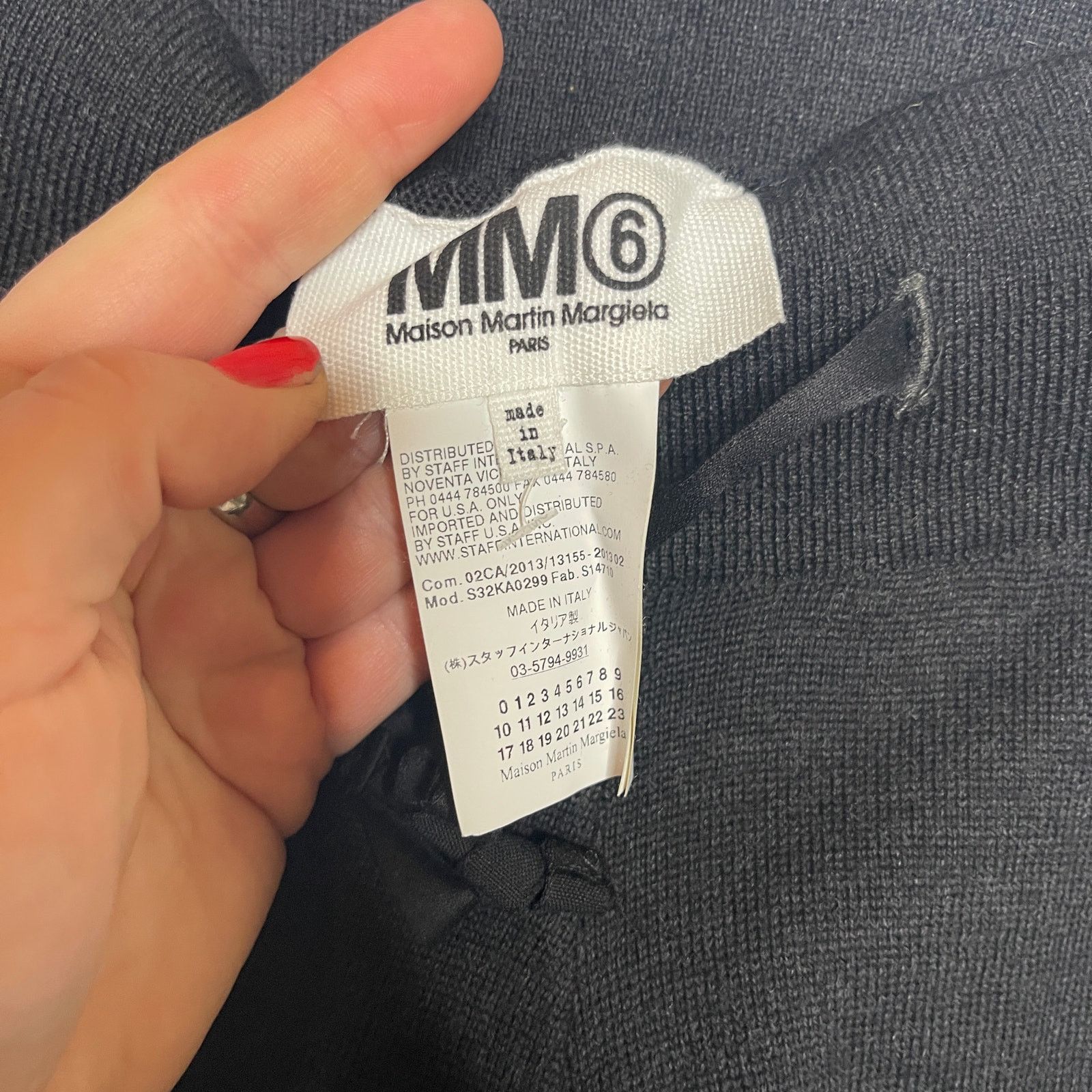 Maison Margiela MM6 Maison Margiela Color-block 100% Wool knit Sweat Pants Size 27" / US 4 / IT 40 - 2 Thumbnail
