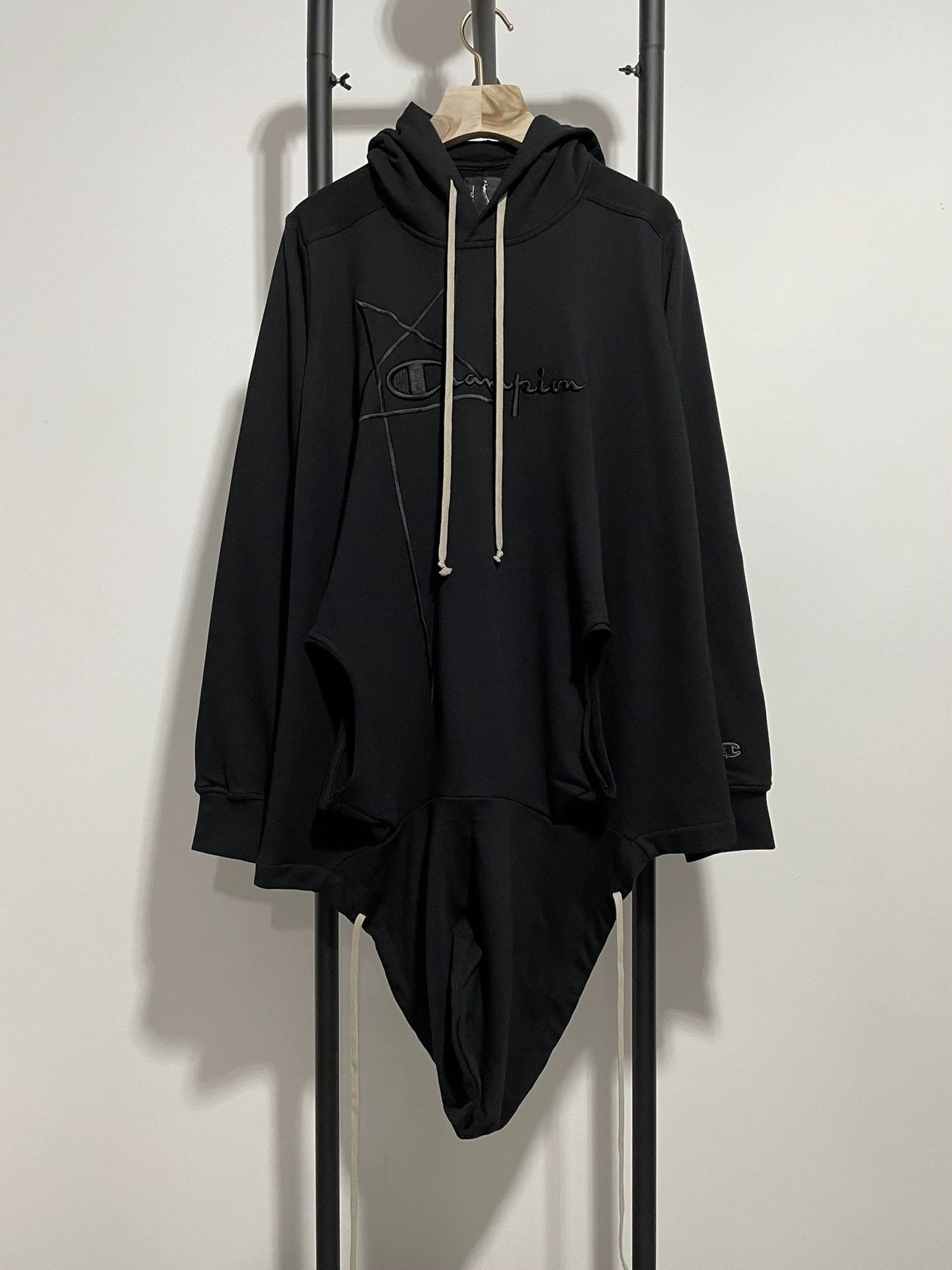 Rick Owens Rick Owens x Champion Double Hood Hoodie S Size US S / EU 44-46 / 1 - 1 Thumbnail