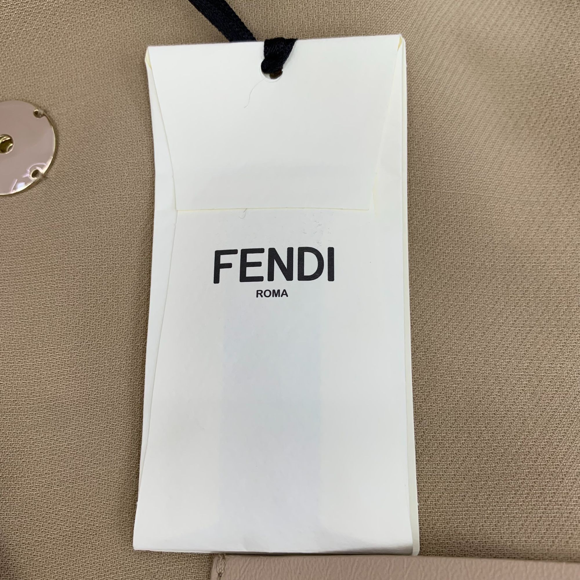 Fendi Fendi Womens Beige Belted Patch Pocket Jacket Size 38 S Wool Size XS / US 0-2 / IT 36-38 - 5 Thumbnail
