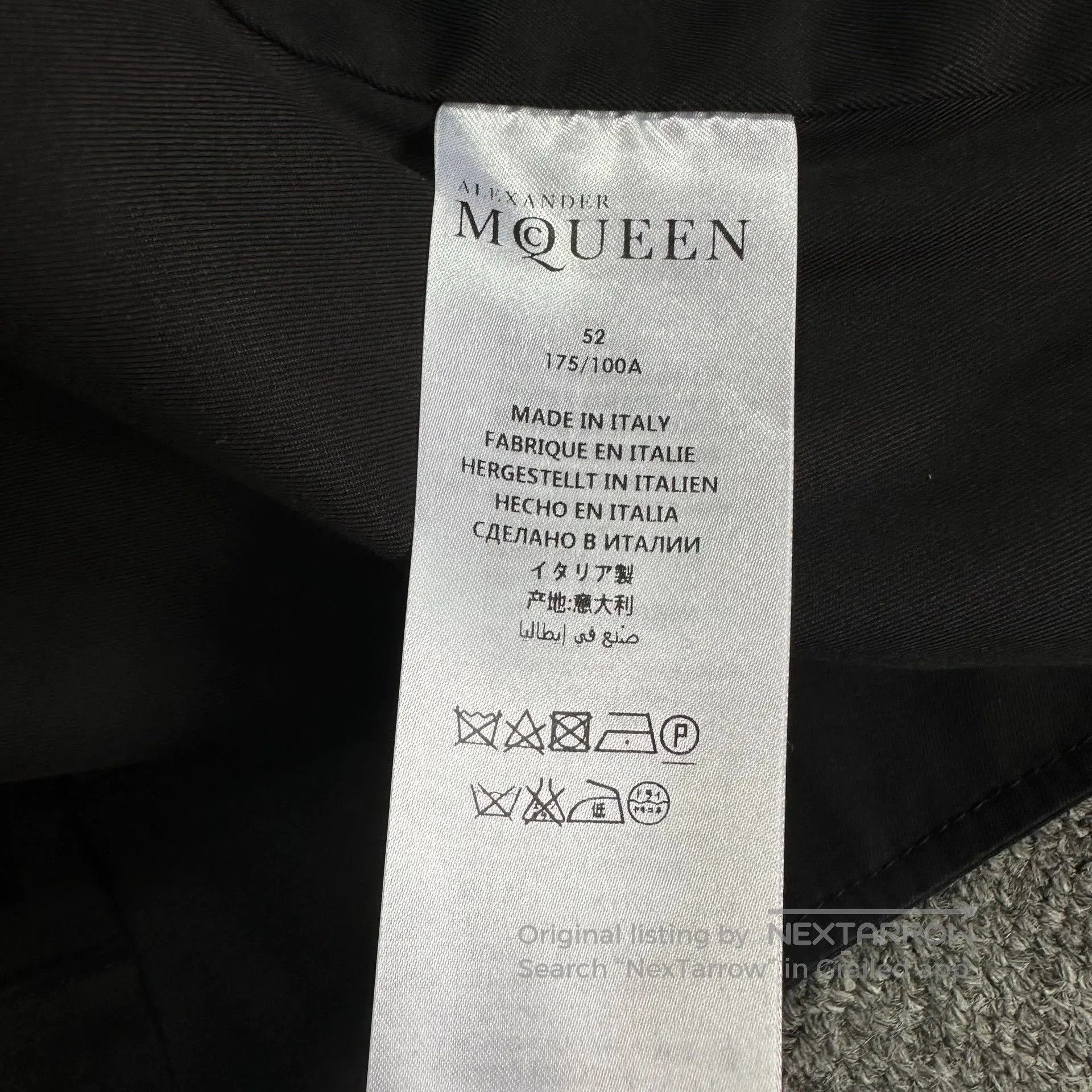 Alexander McQueen Alexander McQueen Badge Embroidered Biker Jacket. Size US XL / EU 56 / 4 - 6 Thumbnail