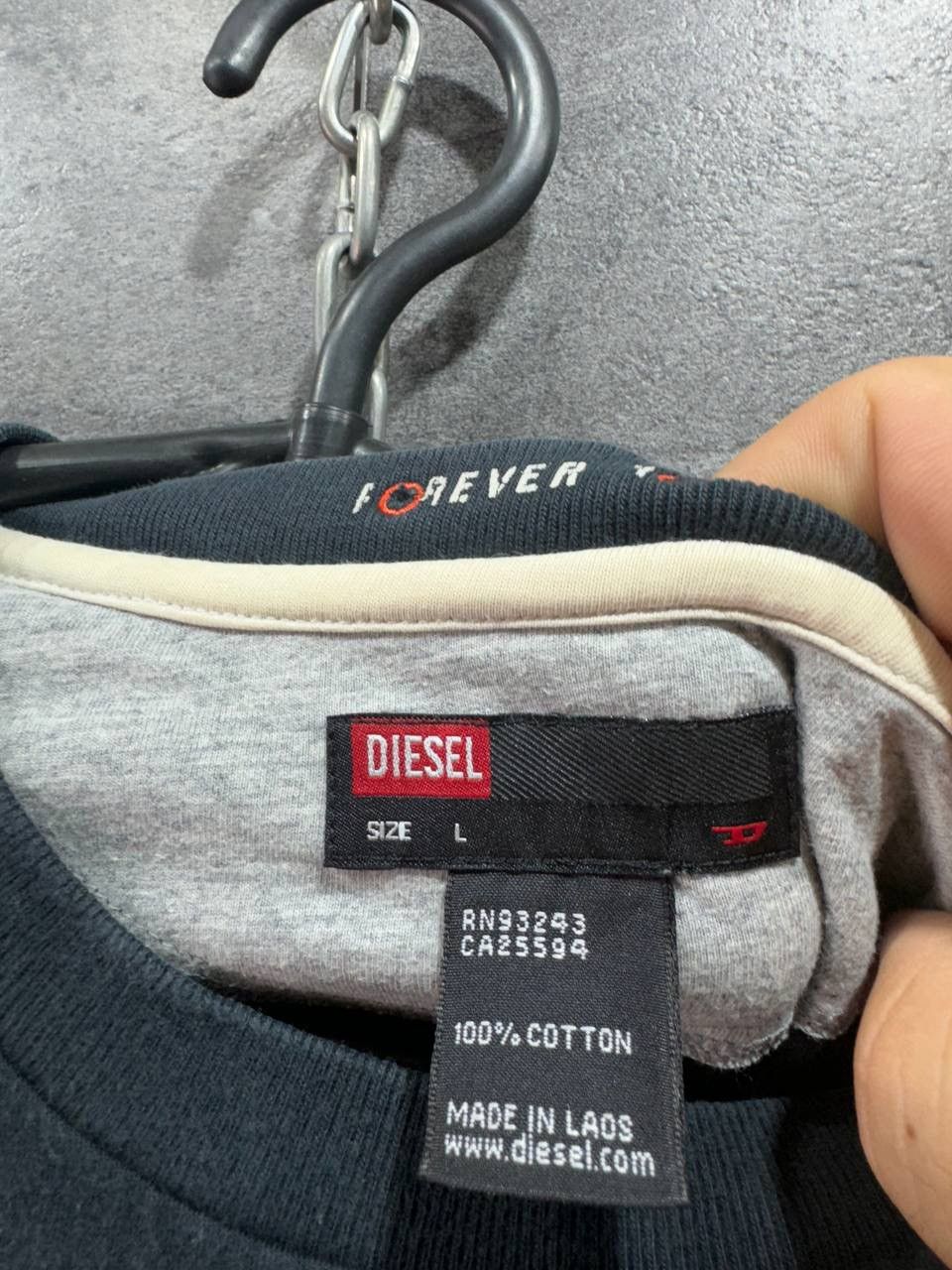Other Diesel Rare Vintage Mens T-Shirt Centr Big Logo Size US L / EU 52-54 / 3 - 7 Thumbnail