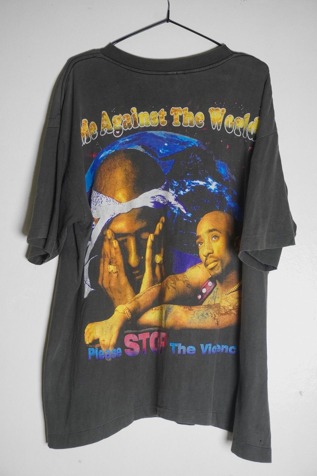 Rap Tees 90’s Rare Tupac Bootleg All Eyez On Me Size US XXL / EU 58 / 5 - 3 Thumbnail