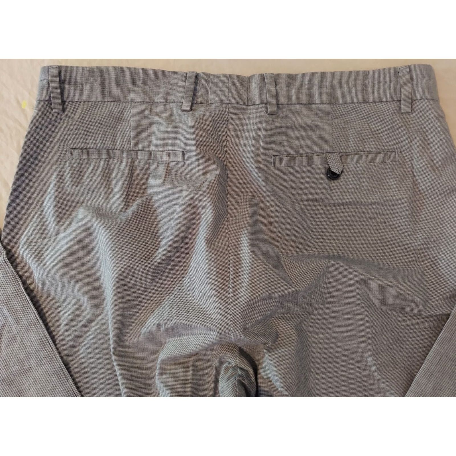 Banana Republic Banana Republic Mens Dress Pants 35x34 Gray Cotton Chino Slack Trousers Regular Size 35 Mens Size US 35 - 2 Thumbnail