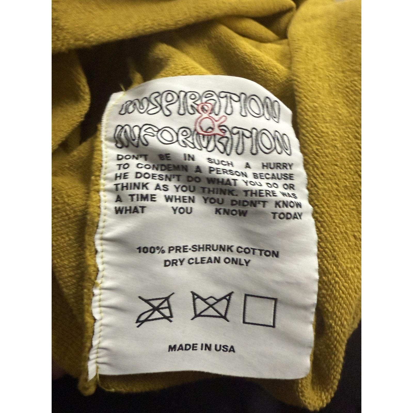 Barriers Barriers Hoodie Yellow Medium Used Size US M / EU 48-50 / 2 - 3 Thumbnail