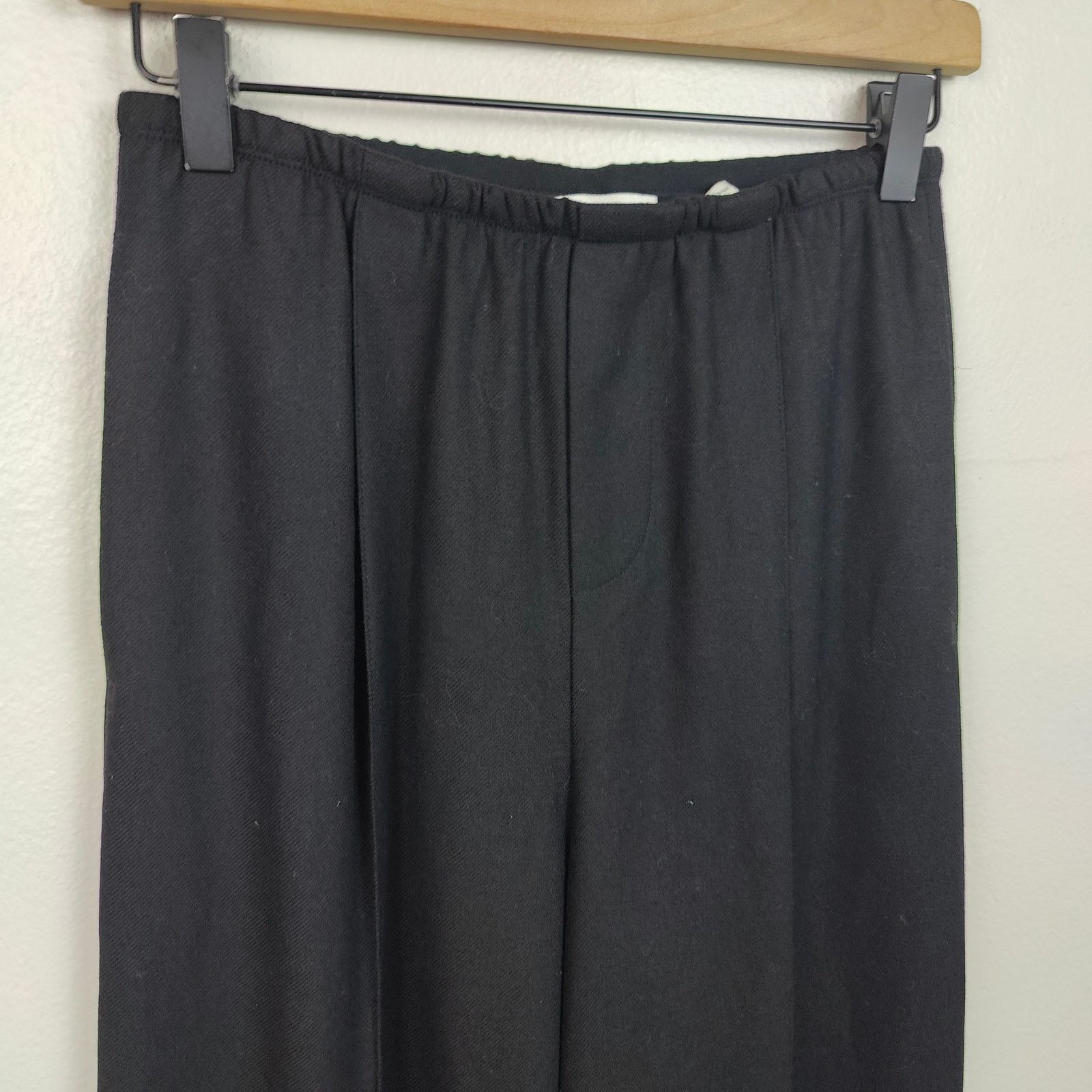 Vince Vince Flannel Wide Leg Pull On Pants Womens XS Black Size 26" / US 2 / IT 38 - 2 Thumbnail