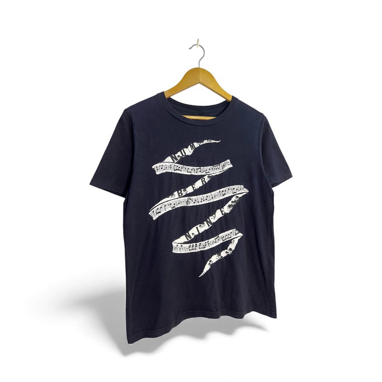 ss18 Number N(i)ne Skull Music Print Tee