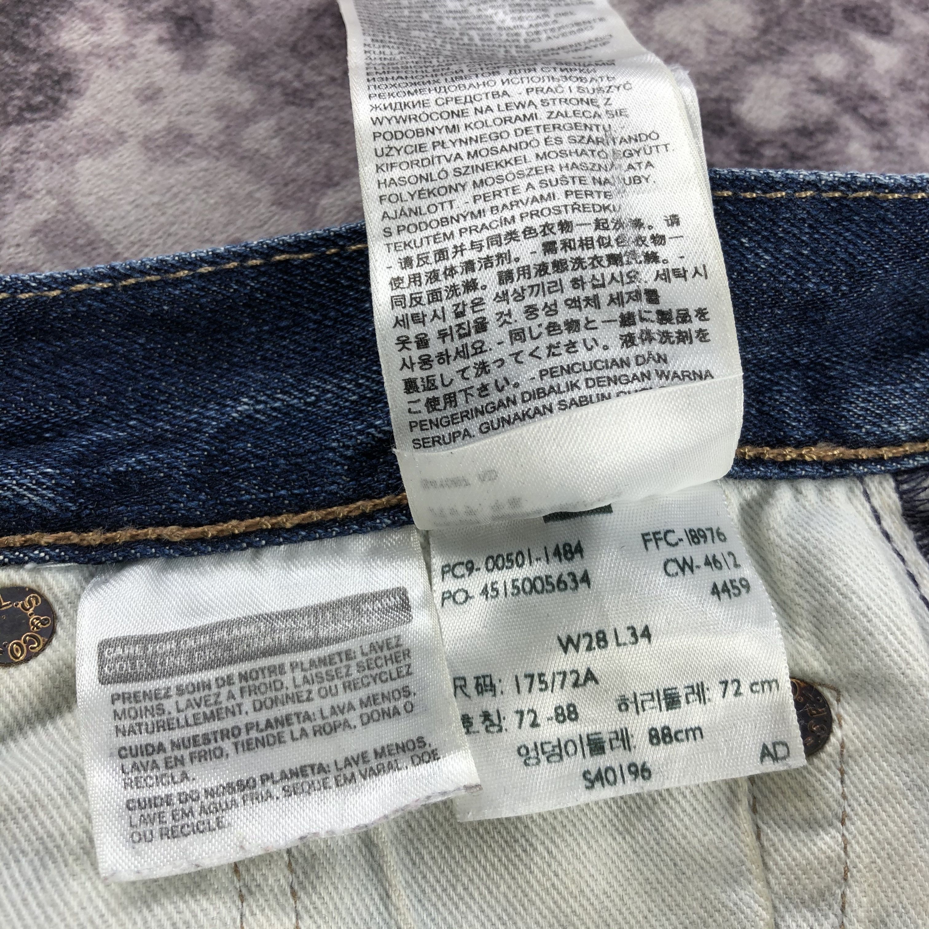 Levi's Vintage Blue Wash Levis 501 Jeans-JM2809 Size US 29 - 16 Thumbnail