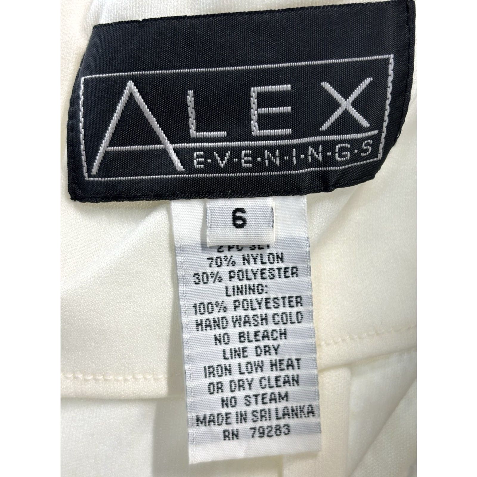 Alex Evenings Alex Evenings Dress Long Lace Overlay Maxi Sheath Ivory Square Neck Zip Back Wedding 6 Womens Size M / US 6-8 / IT 42-44 - 7 Thumbnail