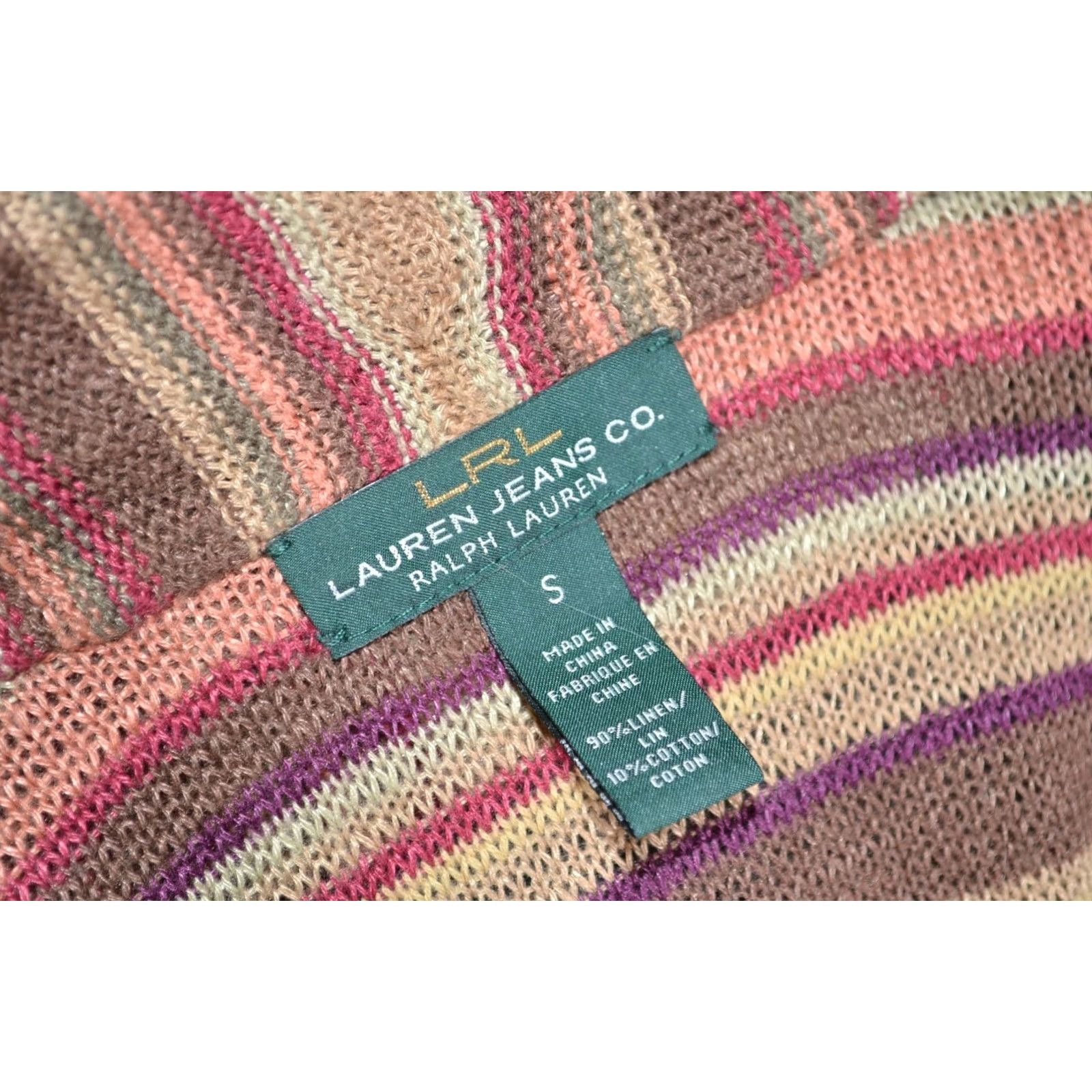 Ralph Lauren Lauren Ralph Lauren KNIT Cardigan Womens Linen Jumper Size S Multicoloured Knitwear Shawl Neckwear Knit Cardigan Womens S Multicoloured Size S / US 4 / IT 40 - 4 Thumbnail