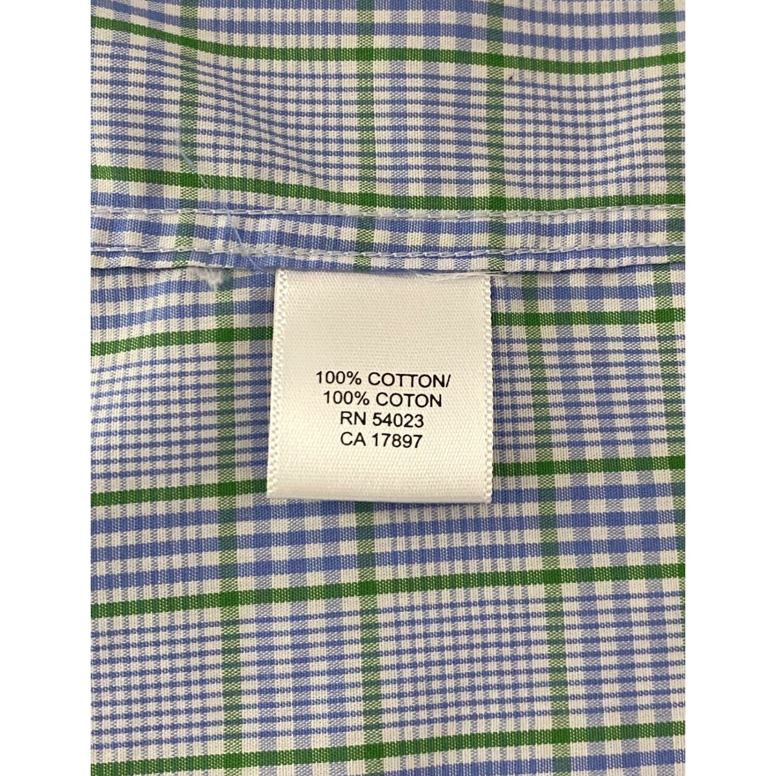Banana Republic Banana Republic Shirt Mens 2XL Blue Green Plaid Non Iron Classic Fit Cotton Size US XXL / EU 58 / 5 - 3 Thumbnail