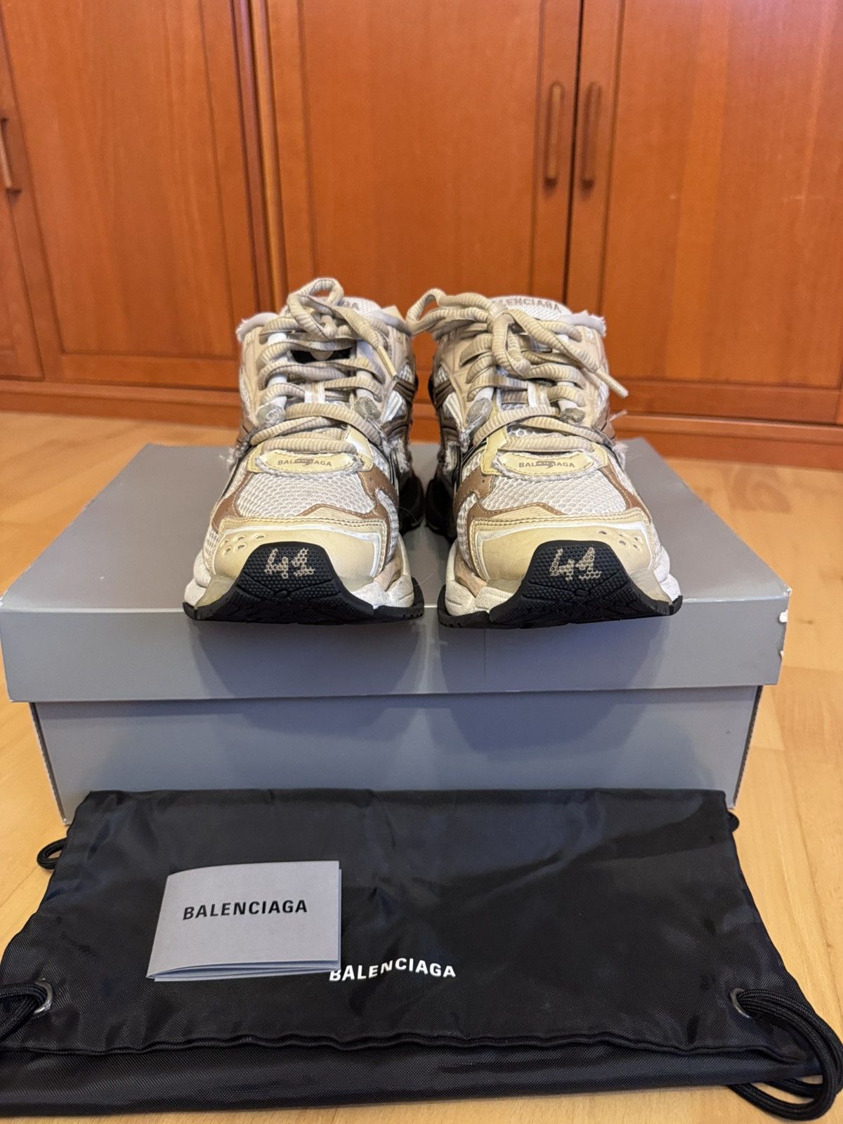 Balenciaga Balenciaga Runner Beige Size US 8 / EU 41 - 6 Thumbnail