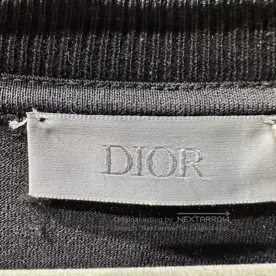 Dior dior x sacai green embroidered short sleeve t-shirt. Size US M / EU 48-50 / 2 - 4 Thumbnail