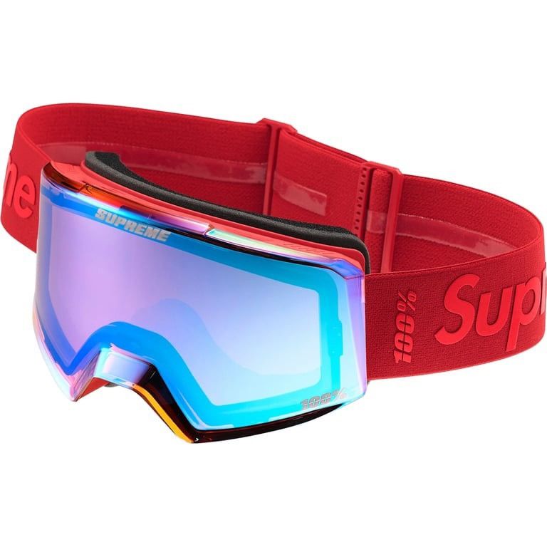 Supreme Supreme 100% NORG Goggles Red NYC Ski Snowboard HiPER® Lens Size ONE SIZE - 2 Thumbnail