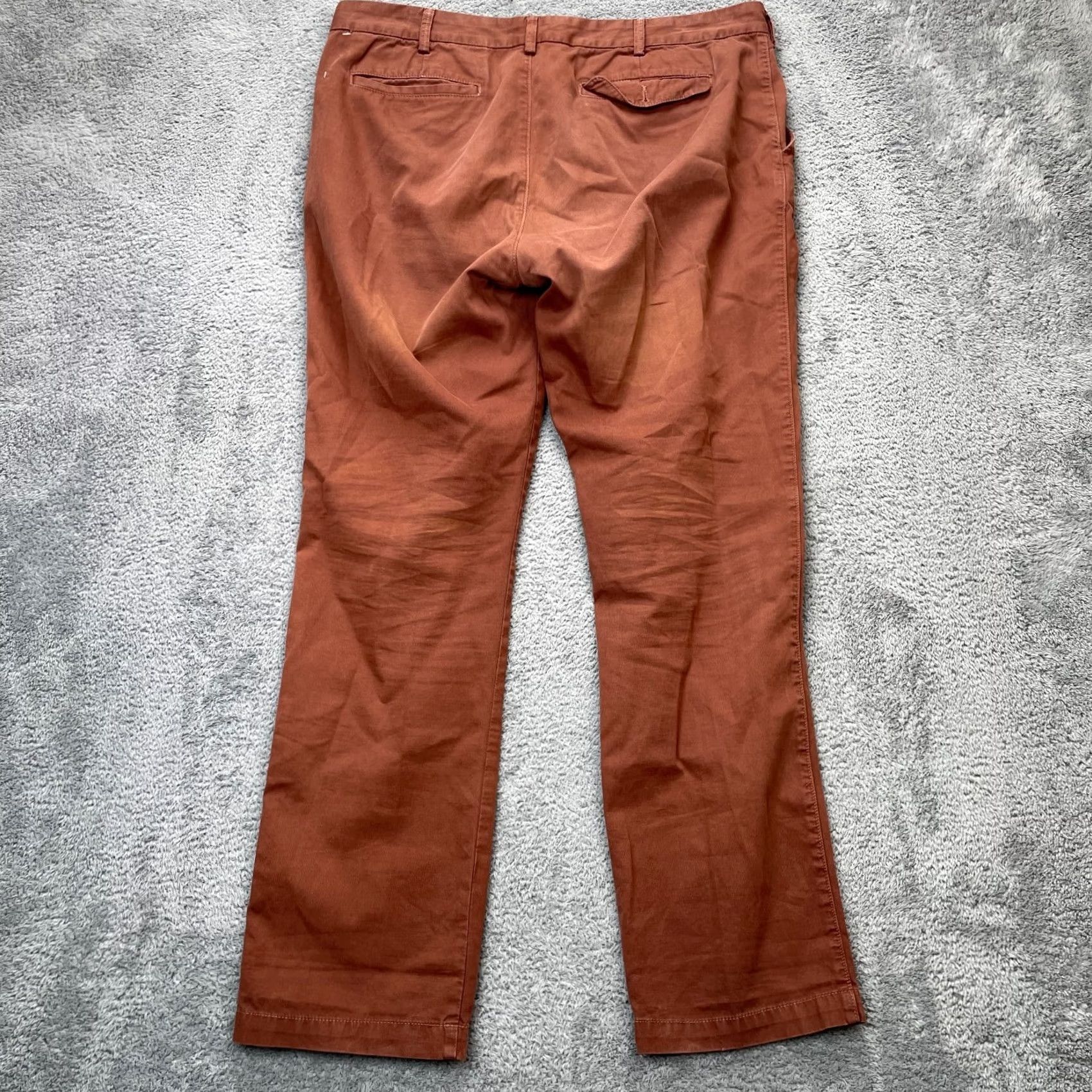 Save Khaki United Save Khaki United Pants Mens 38 Brown Twill Chino Cotton Straight Leg Size US 38 / EU 54 - 2 Thumbnail