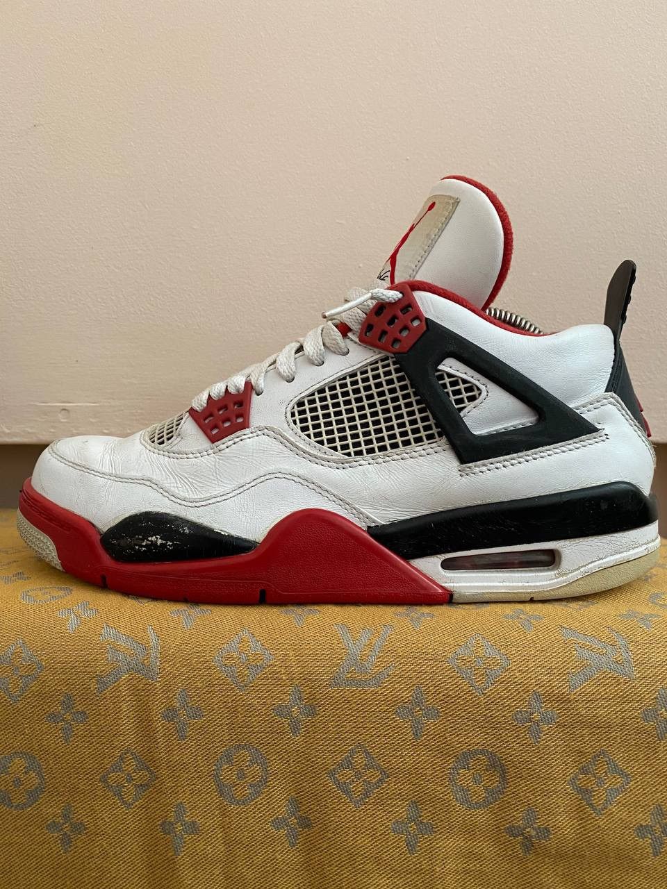 Jordan Brand × Nike × Vintage 📌Nike Air Jordan 4 Retro “Fire Red” 2012 Sneakers 308497-110 Size US 8.5 / EU 41-42 - 5 Thumbnail