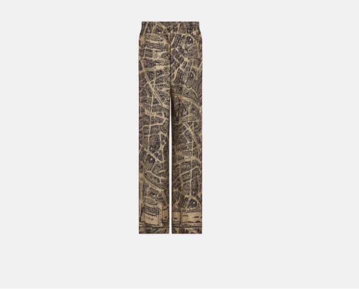 Dior o1w1db10425 351P49A Chez Moi Pant in Black & Beige Size 25" / US 0 / IT 36 - 2 Thumbnail