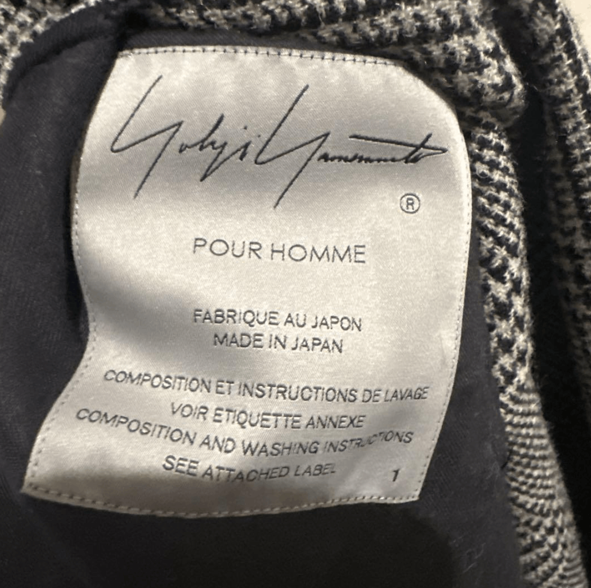 Yohji Yamamoto Yohji Yamamoto Pour Homme - Tweed Check Scrap Cape Coat Size US S / EU 44-46 / 1 - 16 Thumbnail