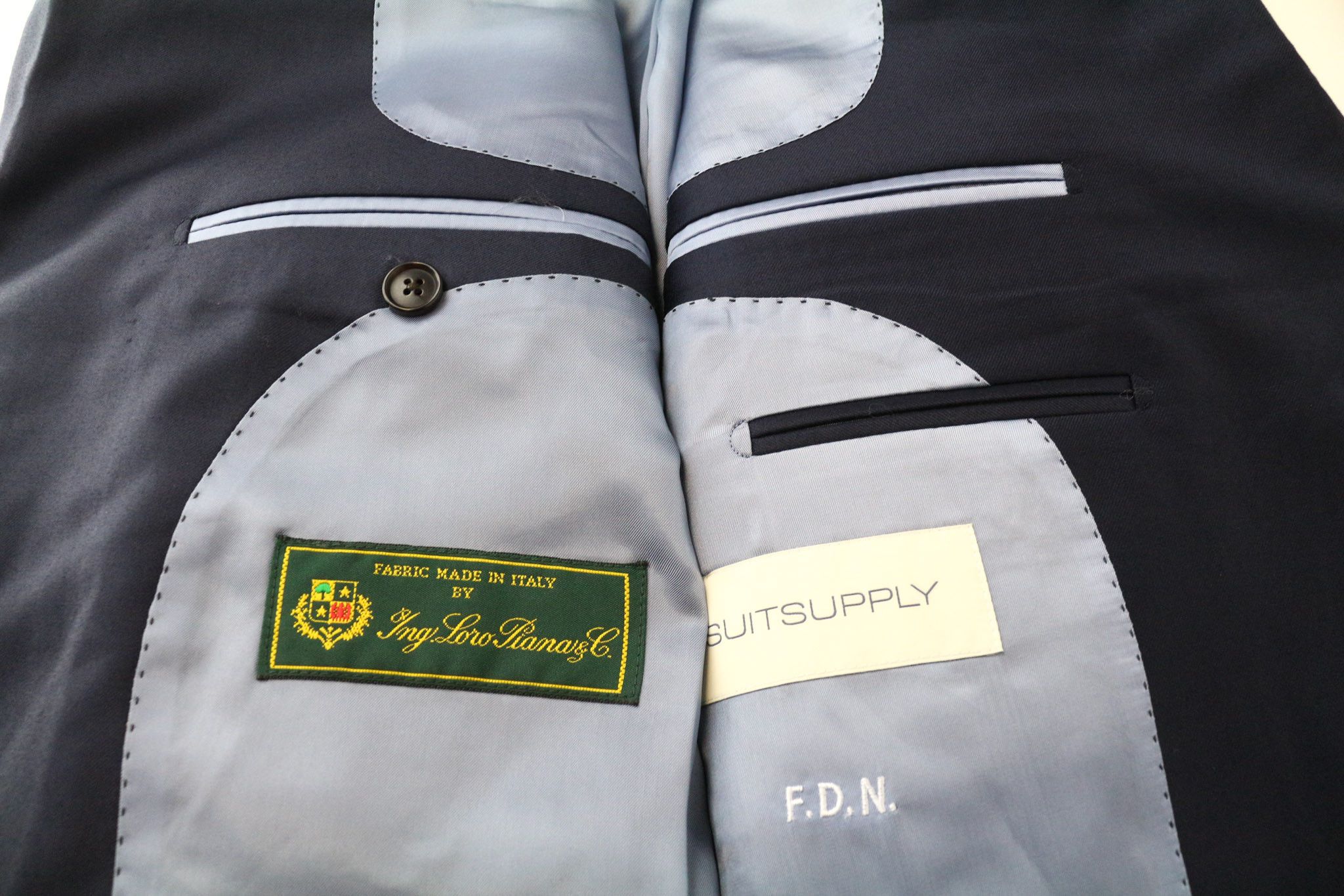 Suitsupply LA SPALLA UK44S Navy Wool Slim Lined Blazer 75242 Size 44S - 5 Thumbnail