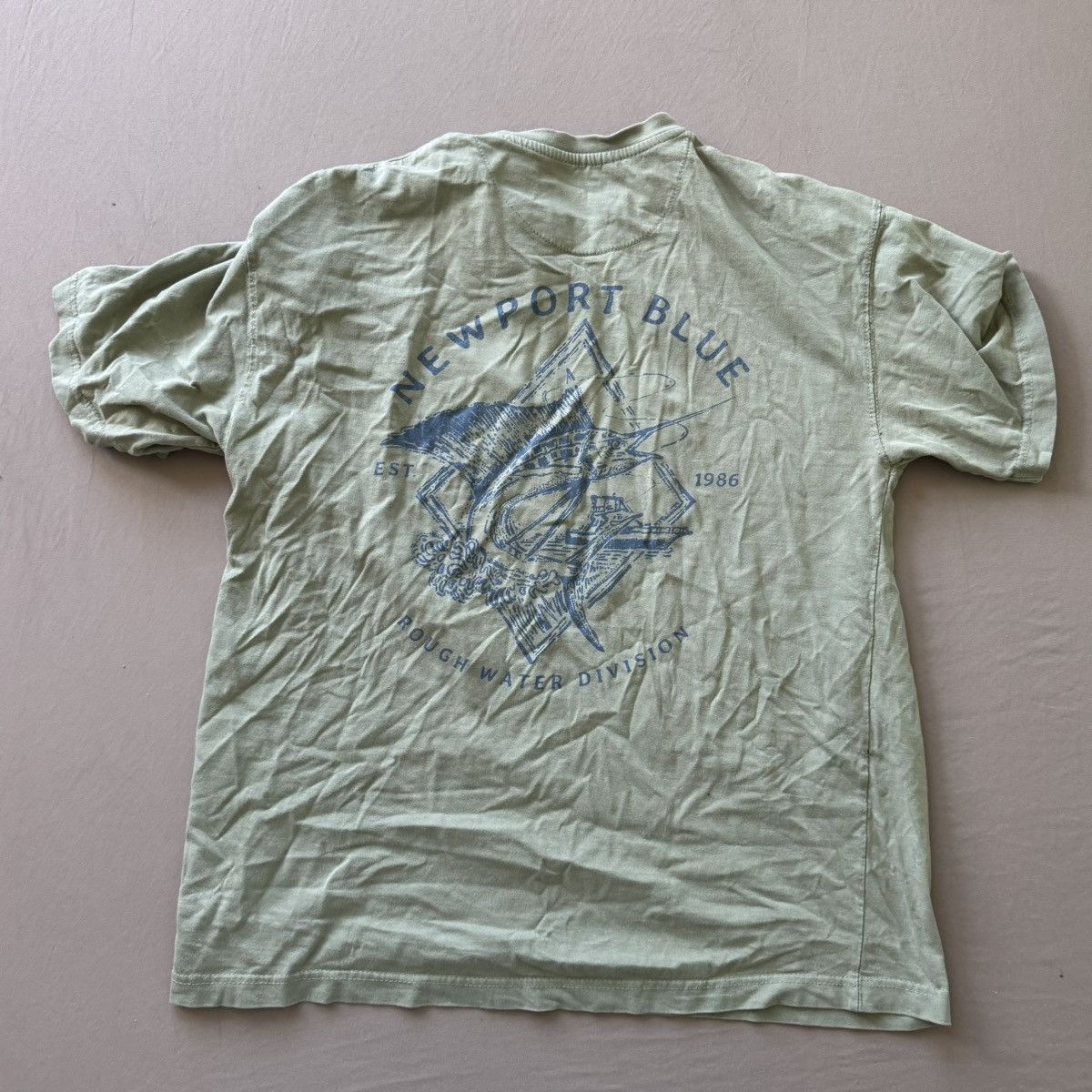Other Vintage Style “Newport Blue” Fishing Graphic Tee Size US L / EU 52-54 / 3 - 2 Thumbnail