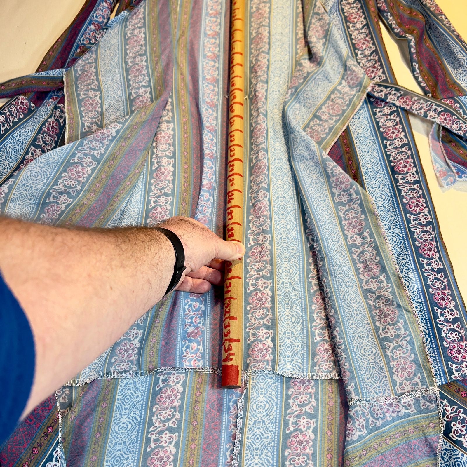 Other Beach Cover-Up Bohemian Boho Paisley Blue Purple Long Belts Size ONE SIZE - 8 Thumbnail
