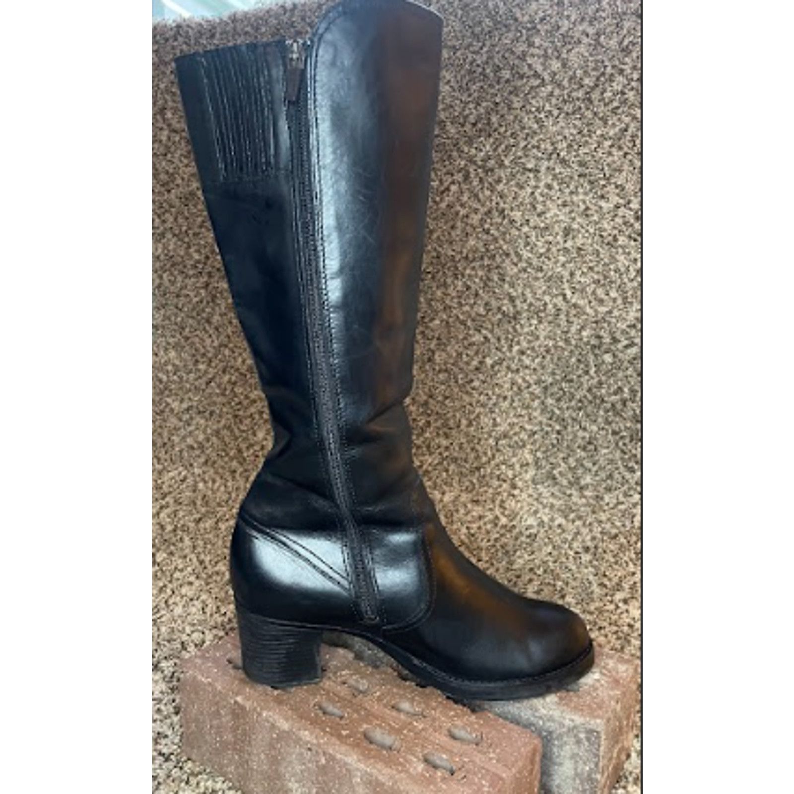 Dansko Dansko Ashby Leather Heeled Knee Boots Black Women's Size 40 Size US 8.5 / IT 38.5 - 4 Thumbnail