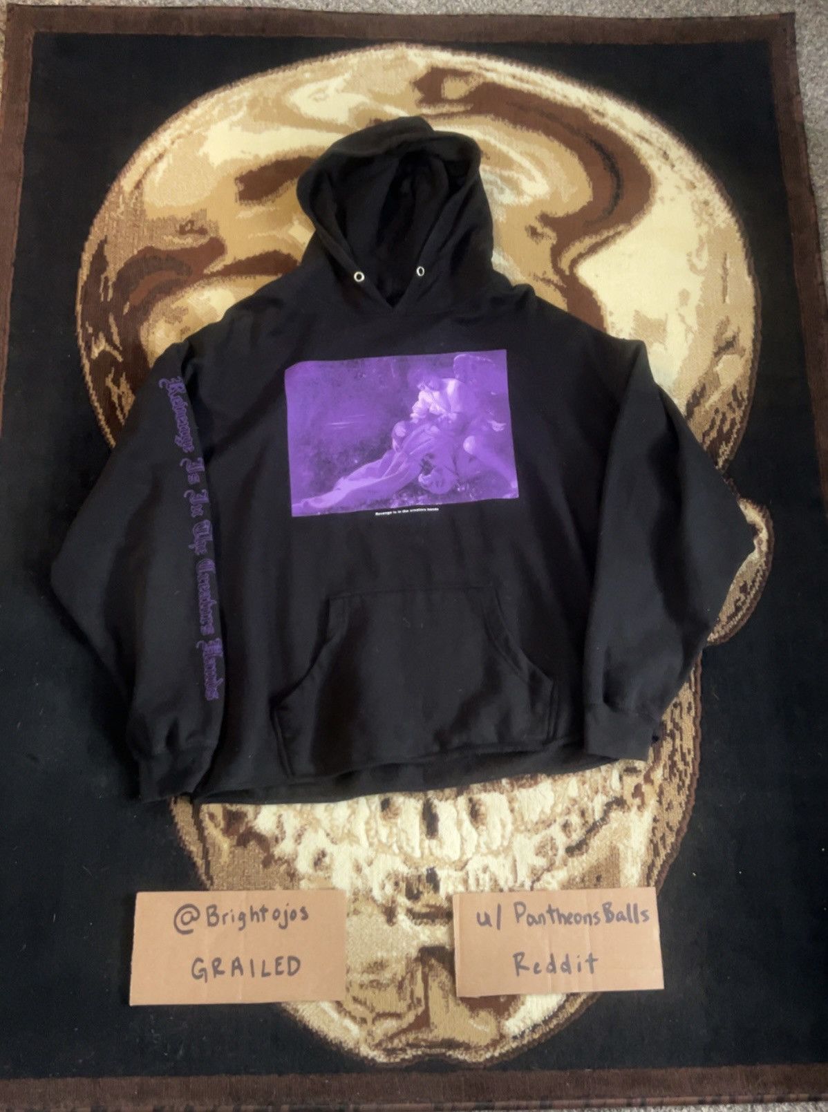 Revenge Revenge Purple St Francis Hoodie Size US XXL / EU 58 / 5 - 1 Thumbnail