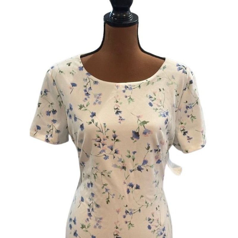 Lauren Ralph Lauren Lauren Ralph Lauren “Darris” Floral Short Sleeve Midi Dress Size XL / US 12-14 / IT 48-50 - 2 Thumbnail