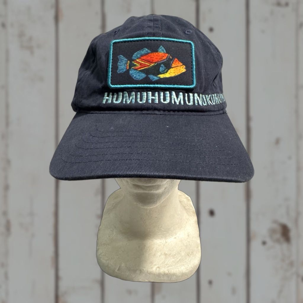 Vintage VINTAGE Crazy Shirts Hawaii Embroidered Rainbow Fish Patch Strapback Hat Cap Baseball Cap Adults Men One Size Blue Size US M / EU 48-50 / 2 - 1 Thumbnail