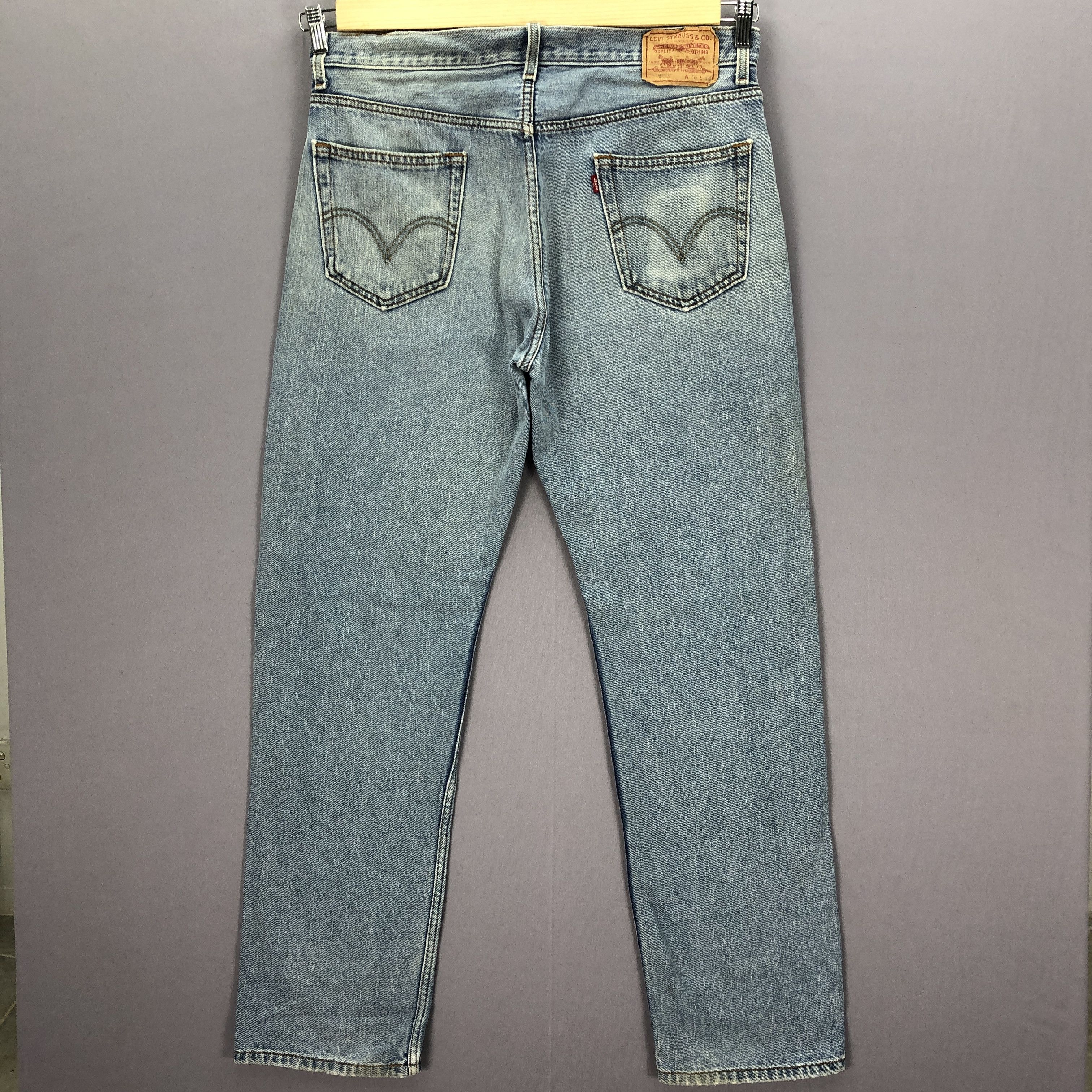 Levi's Vintage Y2K Levis 505 Sunfaded Jeans Levi's Light Wash Denim Size US 36 / EU 52 - 2 Thumbnail