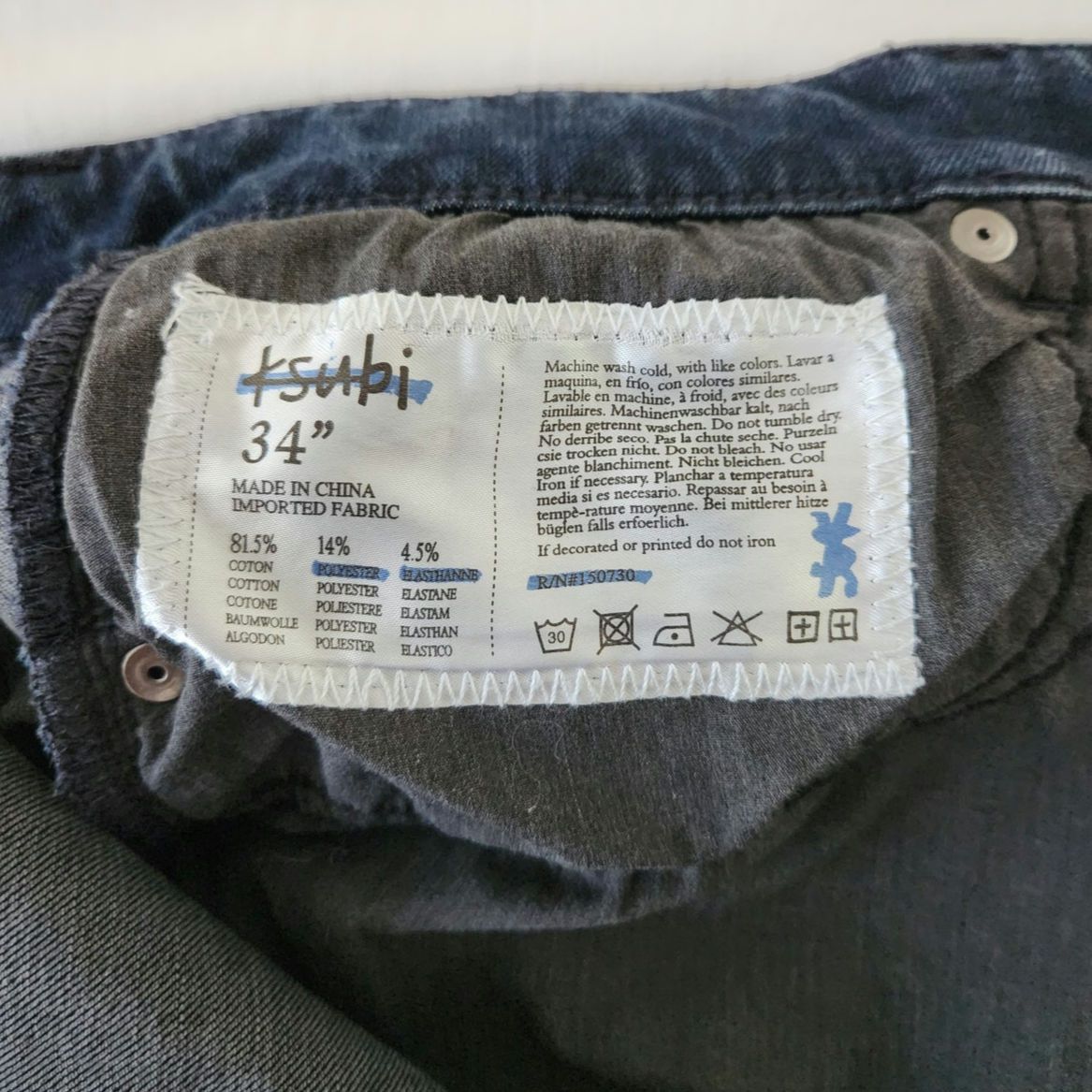 Ksubi KSUBI DENIM JEANS PANTS 34" 100% AUTHENTIC INDIGO BLUE Size US 36 / EU 52 - 13 Thumbnail