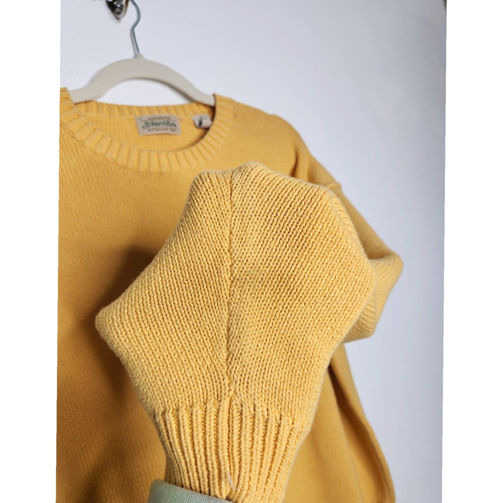 Vintage VINTAGE St. Johns Bay Butter Yellow Knit Sweater Crewneck XL Unisex Adults Pullover Cottagecore Men Women Boys Girls Size US XL / EU 56 / 4 - 8 Thumbnail