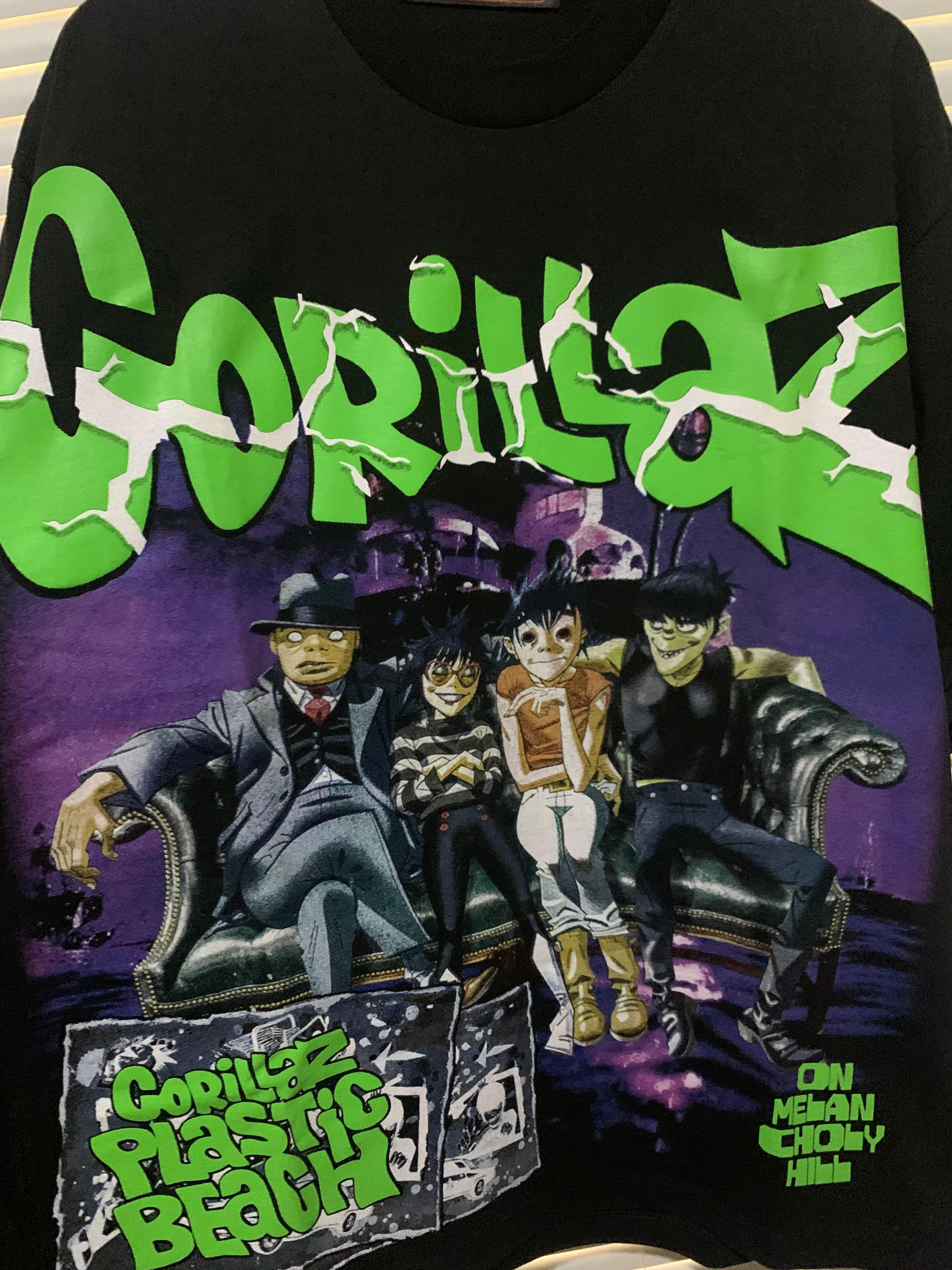 Japanese Brand RARE Gorillaz Meloncholy Hill y2k damon albarn Size US L / EU 52-54 / 3 - 2 Thumbnail