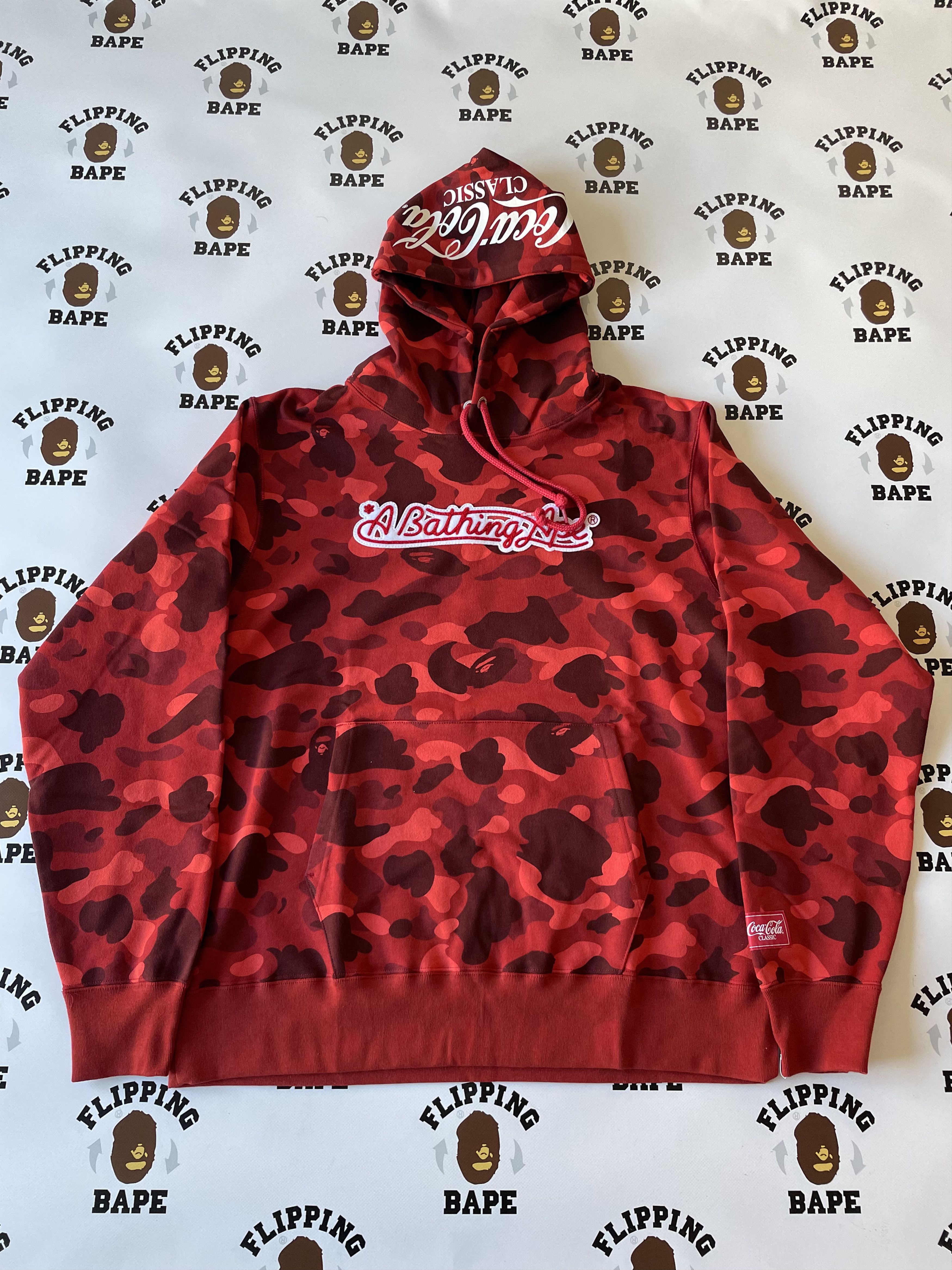 Bape × Coca Cola BAPE X COCA-COLA COLOR CAMO APE HEAD PULLOVER HOODIE Size US XL / EU 56 / 4 - 2 Thumbnail