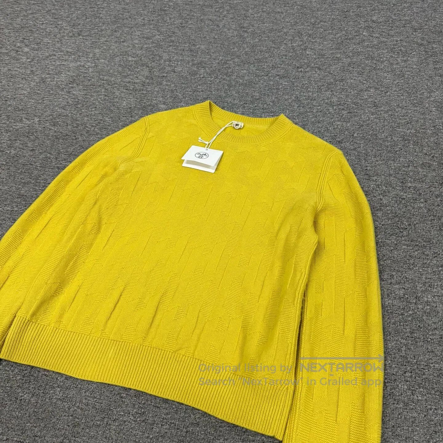 Hermes Hermes Large H-pattern jacquard round-neck knit sweater| Size L / US 10 / IT 46 - 3 Thumbnail