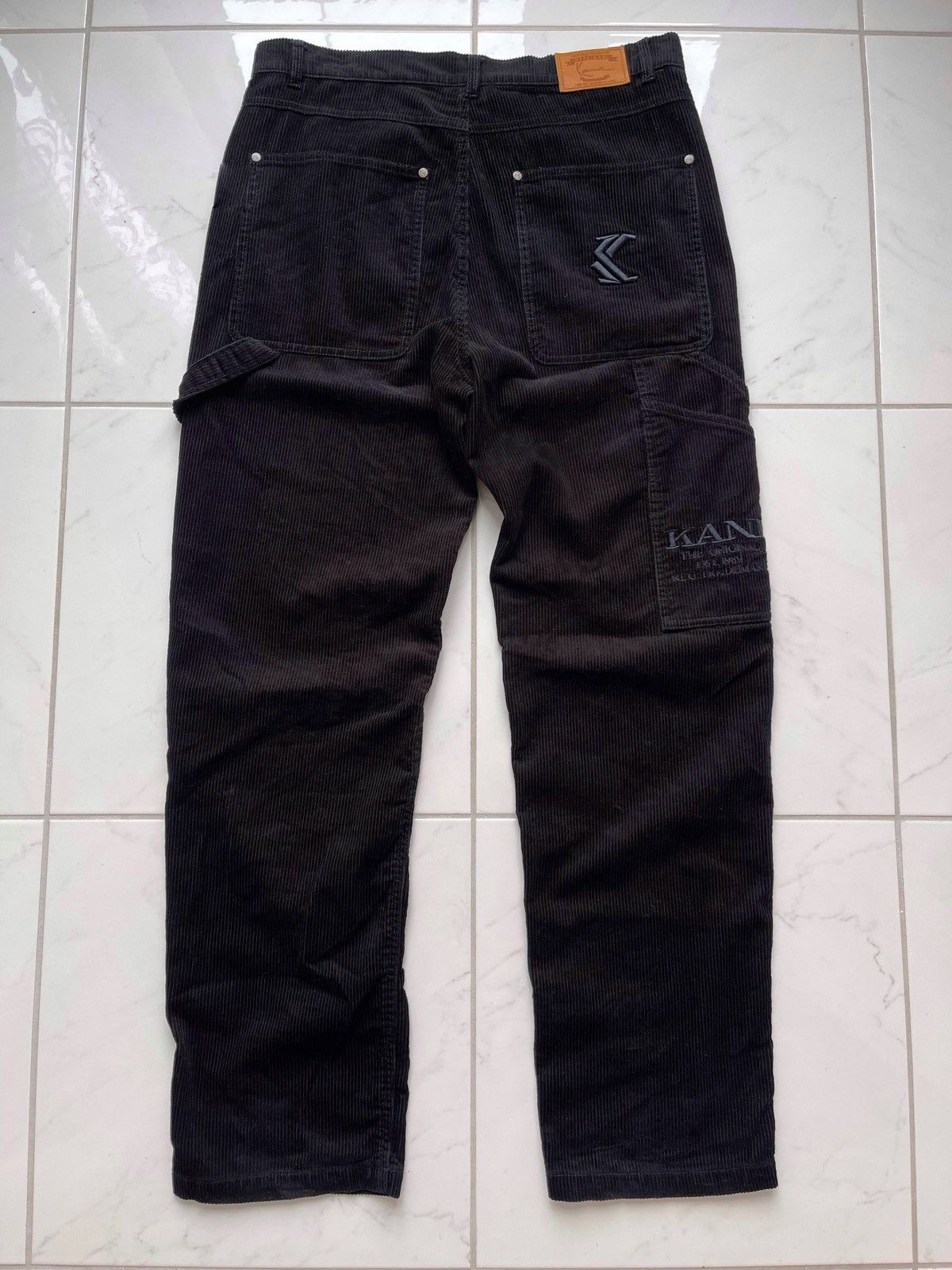 Karl Kani × Vintage Vintage Y2K Karl Kani Cargo Velvet Pants Size US 34 / EU 50 - 1 Thumbnail