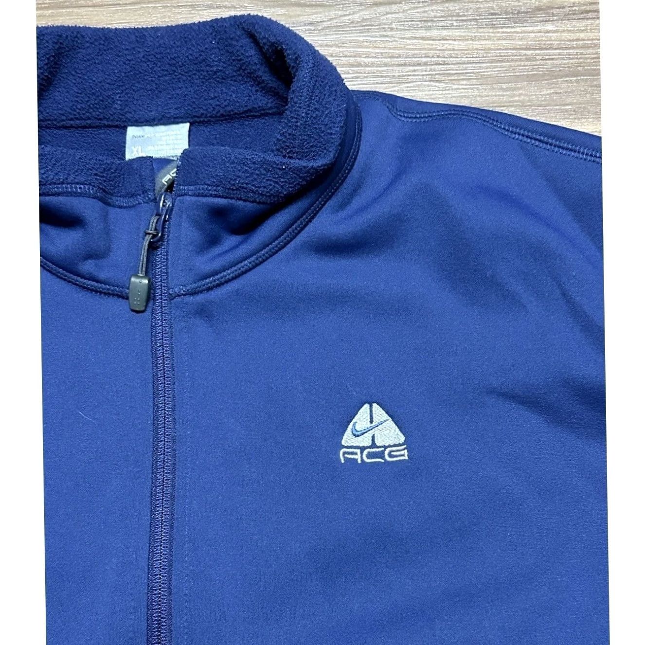 Nike ACG Vintage Nike ACG Therma-Fit Fleece Jacket Navy Blue Men's Sz XL Full Zip Size US XL / EU 56 / 4 - 2 Thumbnail