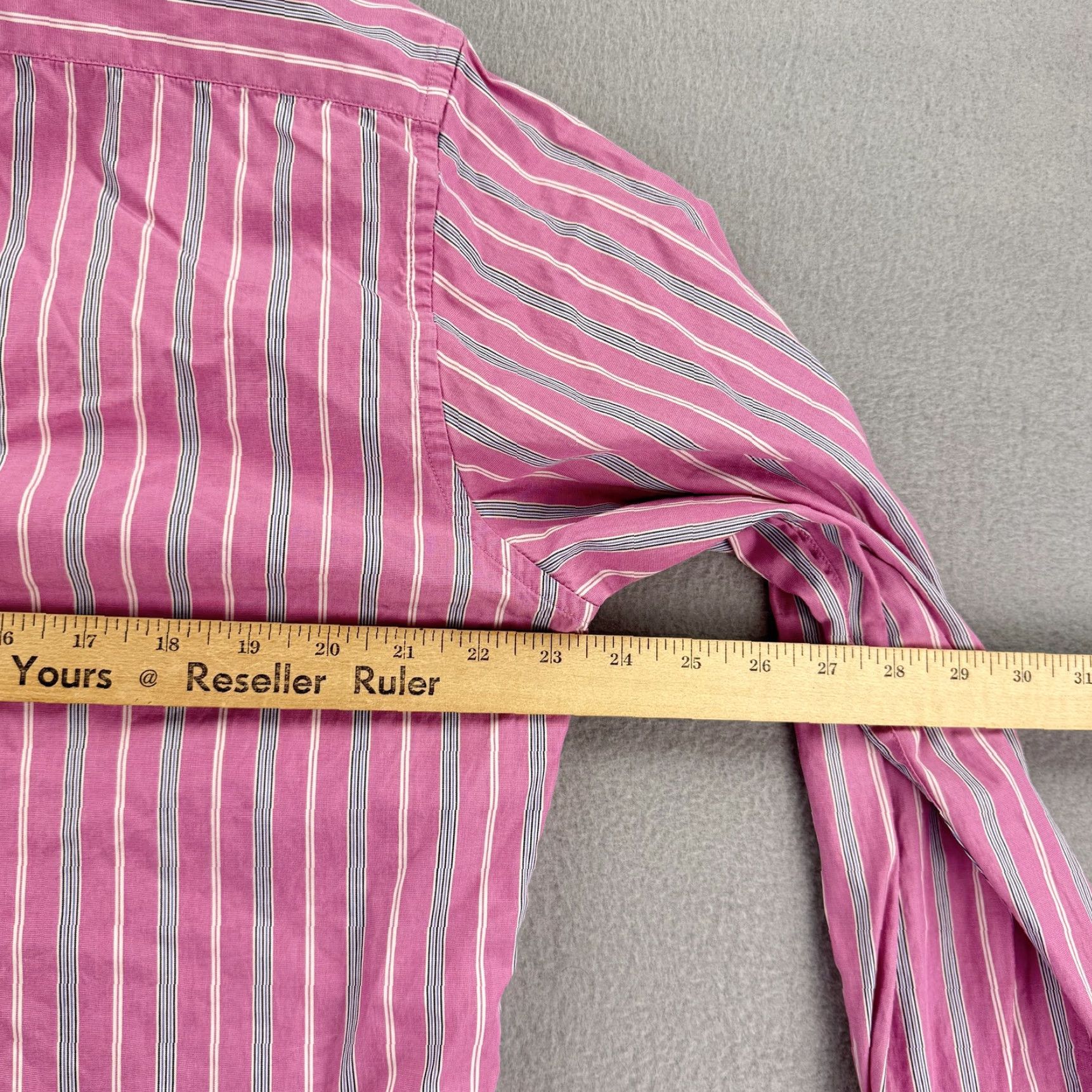 Robert Graham Robert Graham Shirt Mens Large Pink Striped Embroidered Button Up Flower Casual Size US L / EU 52-54 / 3 - 5 Thumbnail