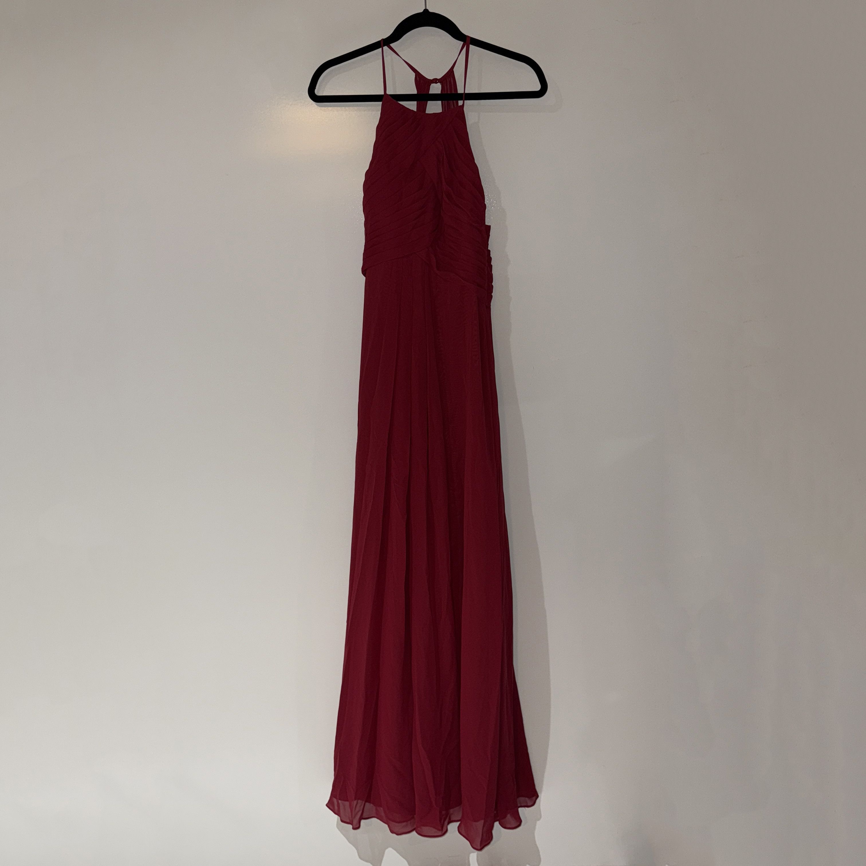 Other NEW Azazie Ginger A-Line Halter Pleated Size S / US 4 / IT 40 - 1 Thumbnail
