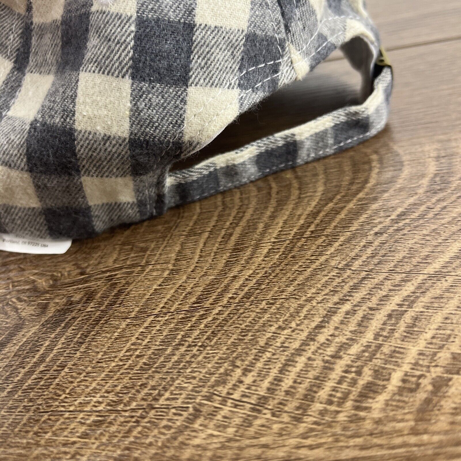 Other Plaid Gray Hat Gray Plaid Hat Adjustable Adult Size Hat Gray Size ONE SIZE - 10 Thumbnail