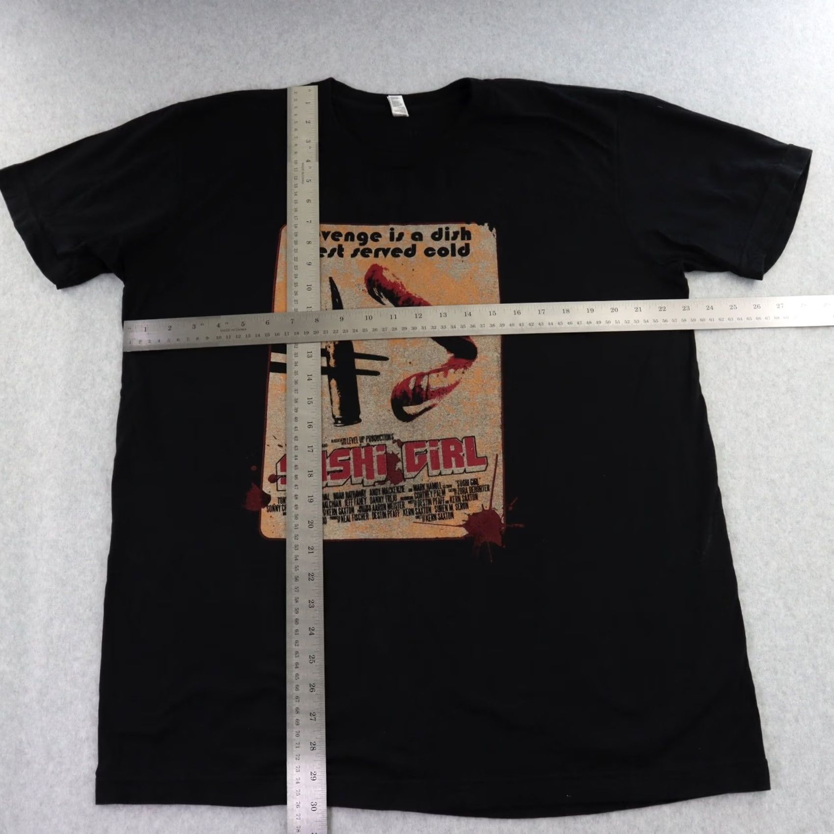 American Apparel Sushi Girl / American Apparel T-Shirt XL Black Movie Tshirt Mens Vintage? Size US XL / EU 56 / 4 - 3 Thumbnail