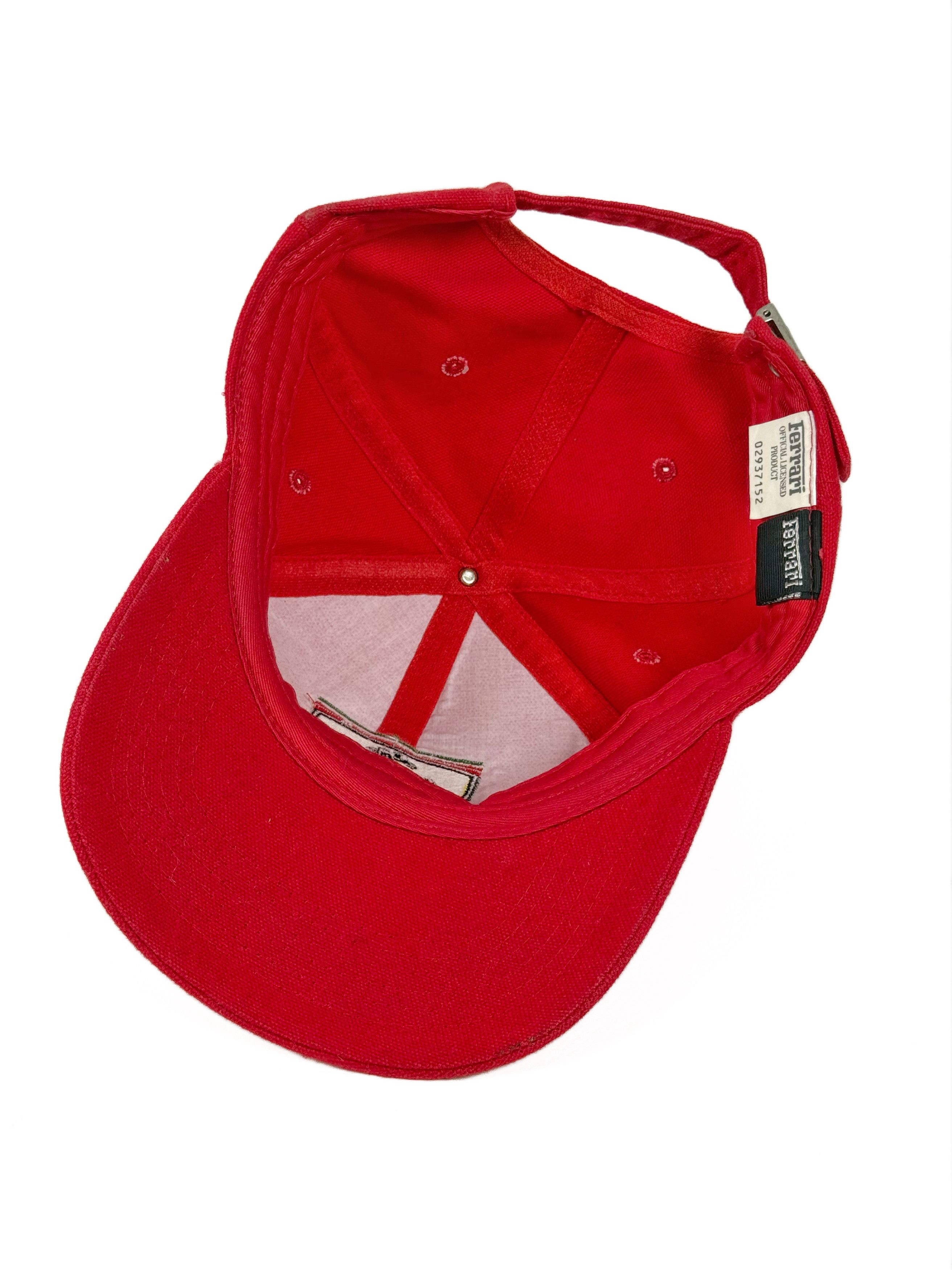 Ferrari Vintage 90's Ferrari Cap Hat Red Logo Embroidered Size ONE SIZE - 5 Thumbnail
