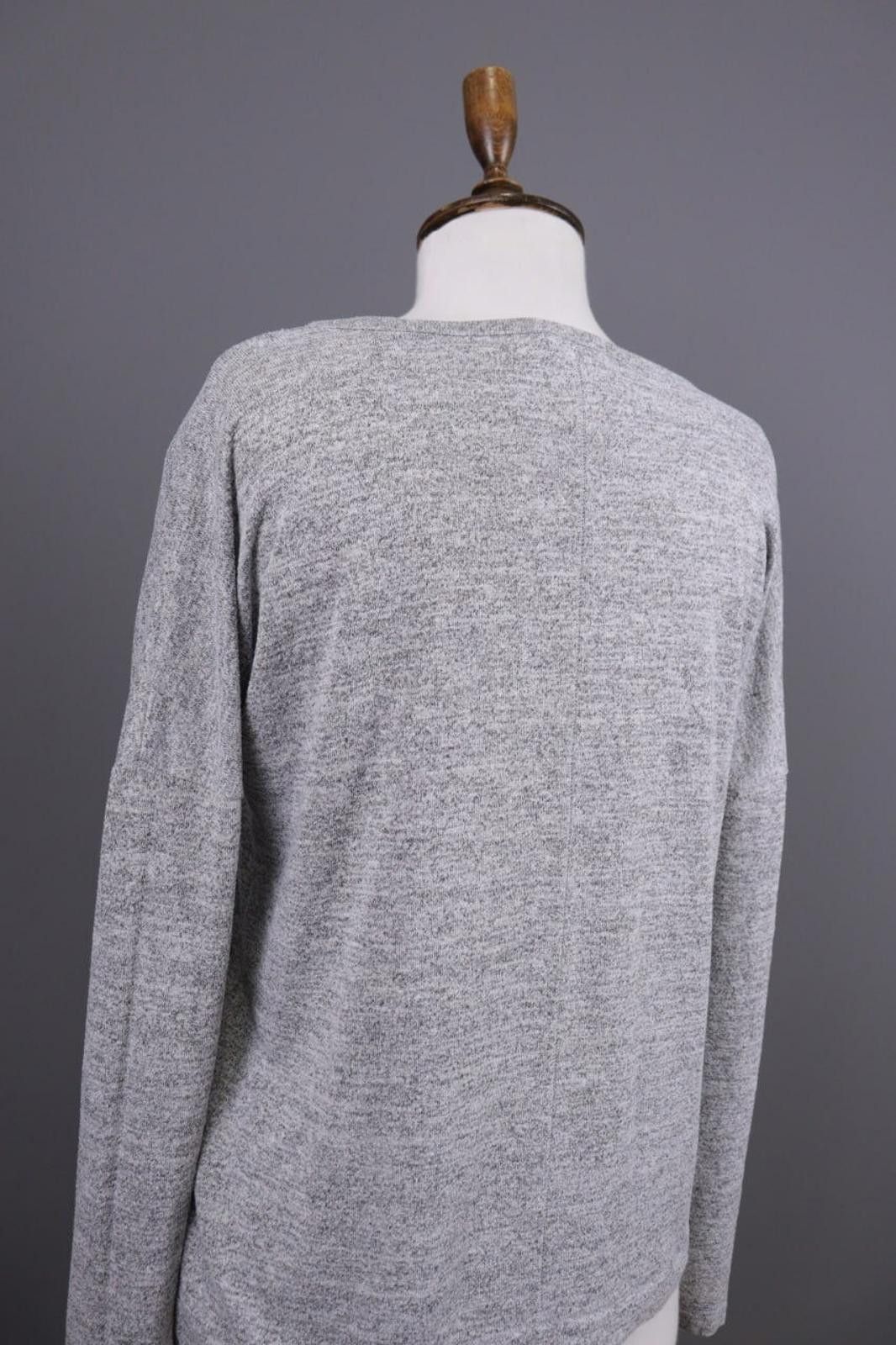 Rag & Bone Rag & Bone Gray V-Neck Knitted Pullover Sweater Size S Size S / US 4 / IT 40 - 12 Thumbnail