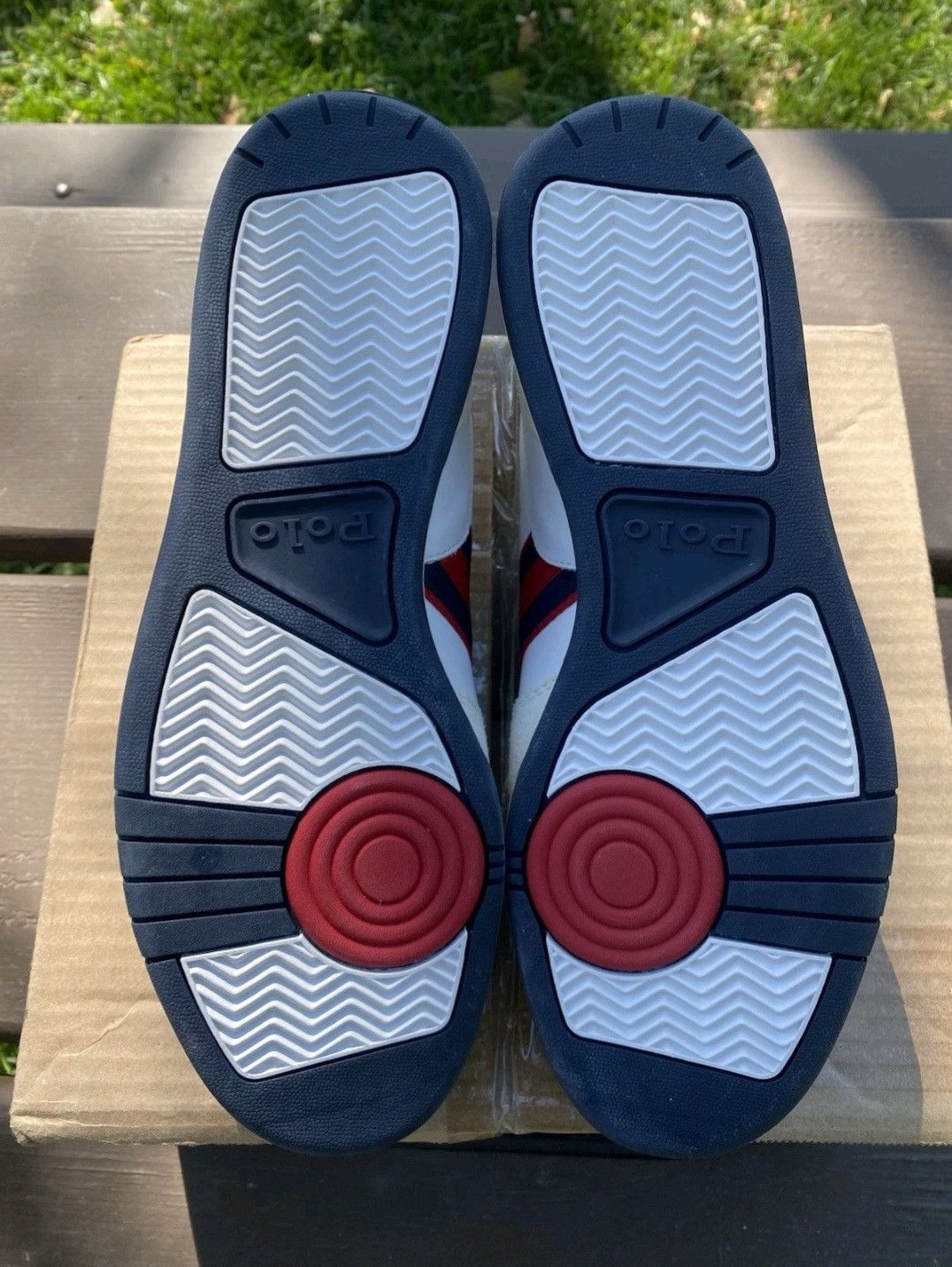 Ralph Lauren Ralph Lauren Polo Court Sneakers White Navy Red Retro 007 Size US 9 / EU 42 - 7 Thumbnail