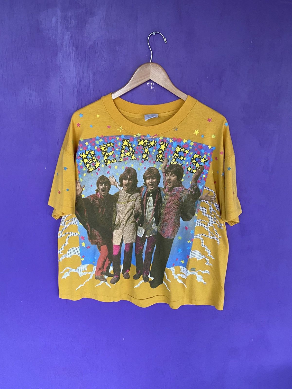 Band Tees Vintage 90s The Beatles stars AOP t-shirt Size US XL / EU 56 / 4 - 1 Thumbnail